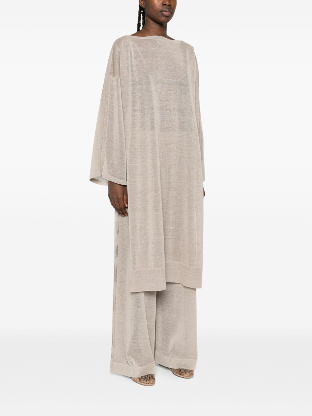 long sleeve knitted dress - 3