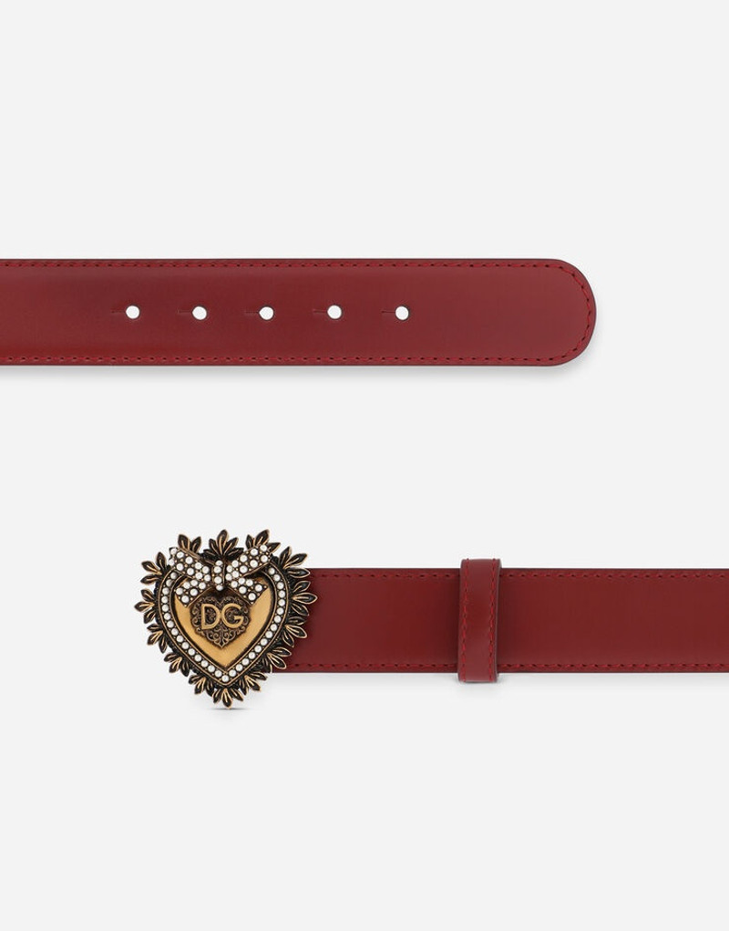 Dolce & Gabbana Devotion belt in lux leather outlook