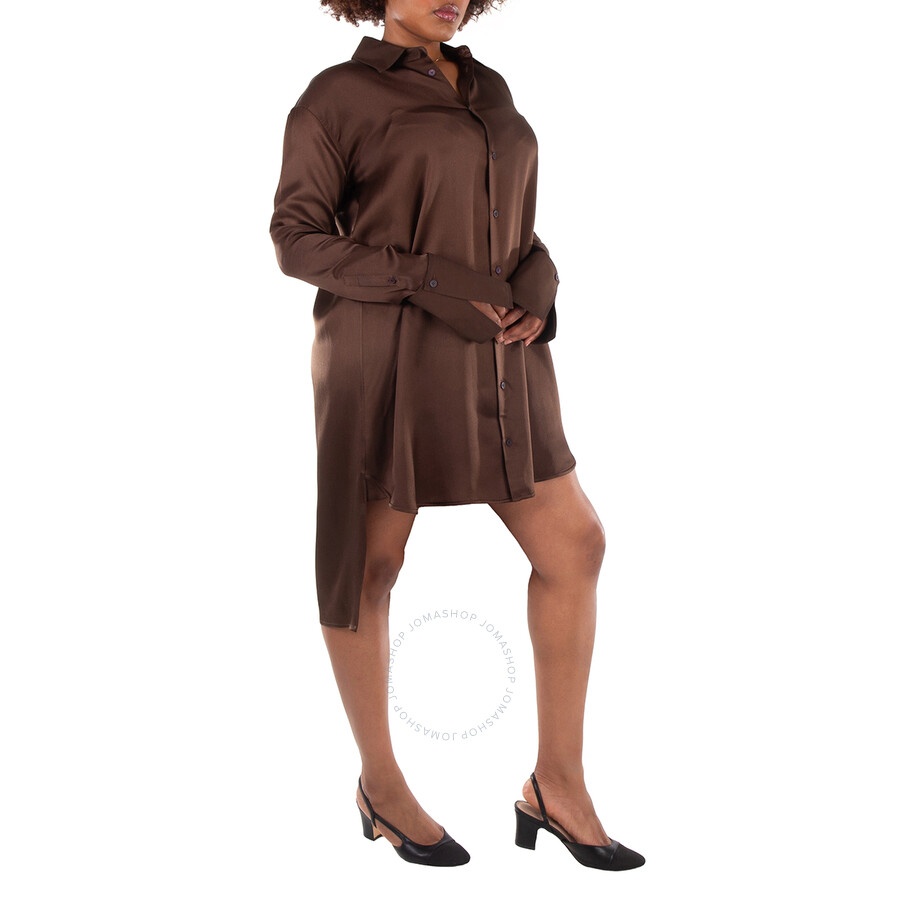 Loewe Button-Up Silk Shirt Dress - 2