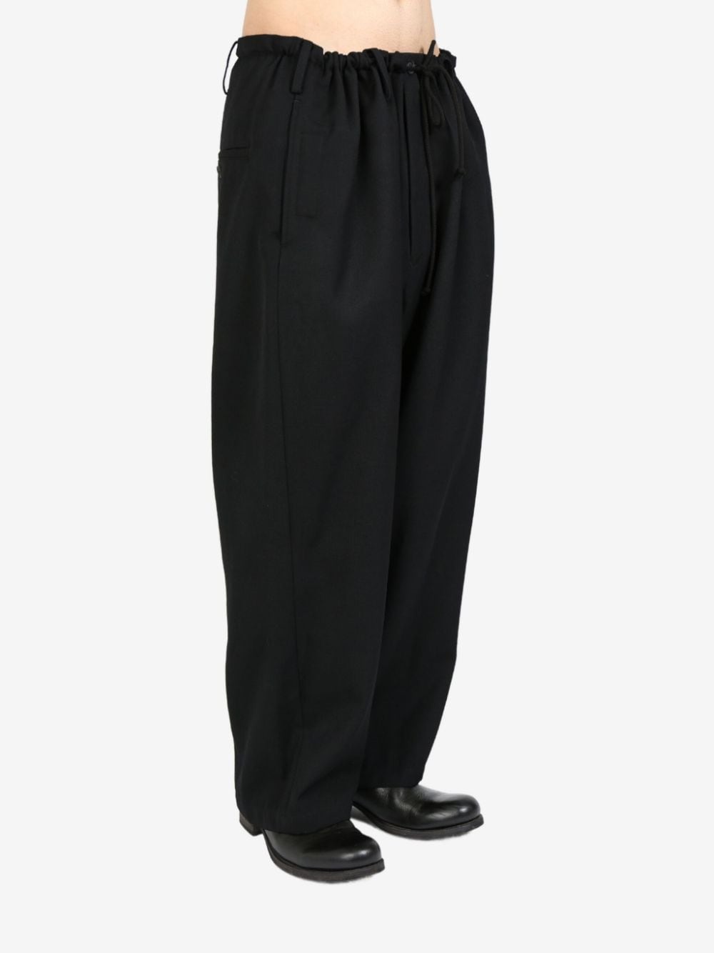 pleat-detailing flared trousers - 2