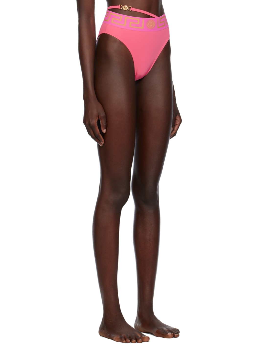 Pink Medusa '95 Greca Border Bikini Bottom - 2