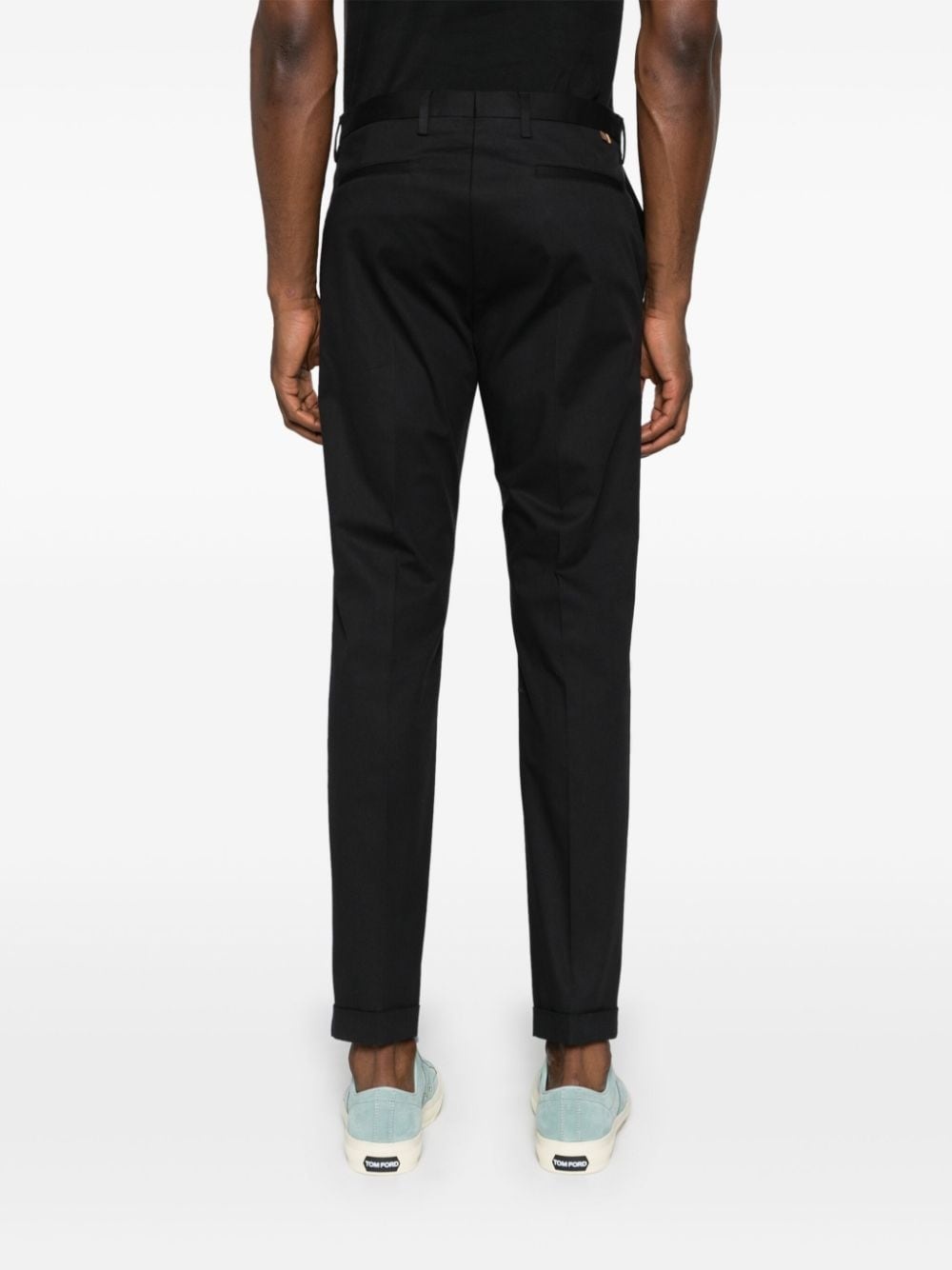 mid-rise tapered chinos - 4