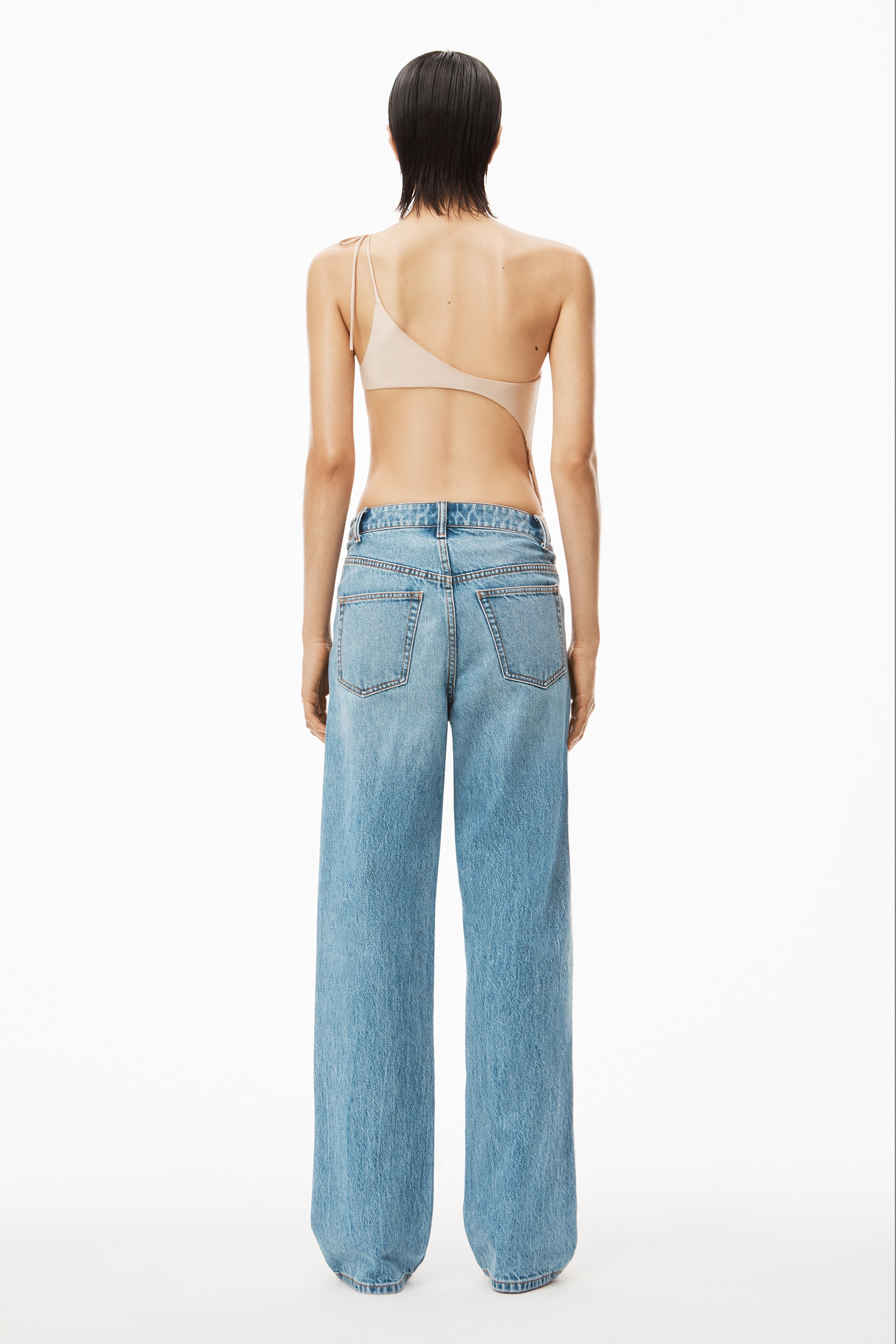 ASYMMETRICAL SLOUCHY JEAN IN DENIM - 4