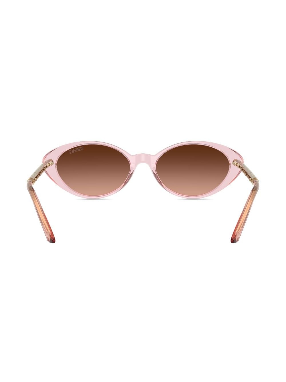 Greca-plaque oval-frame sunglasses - 4