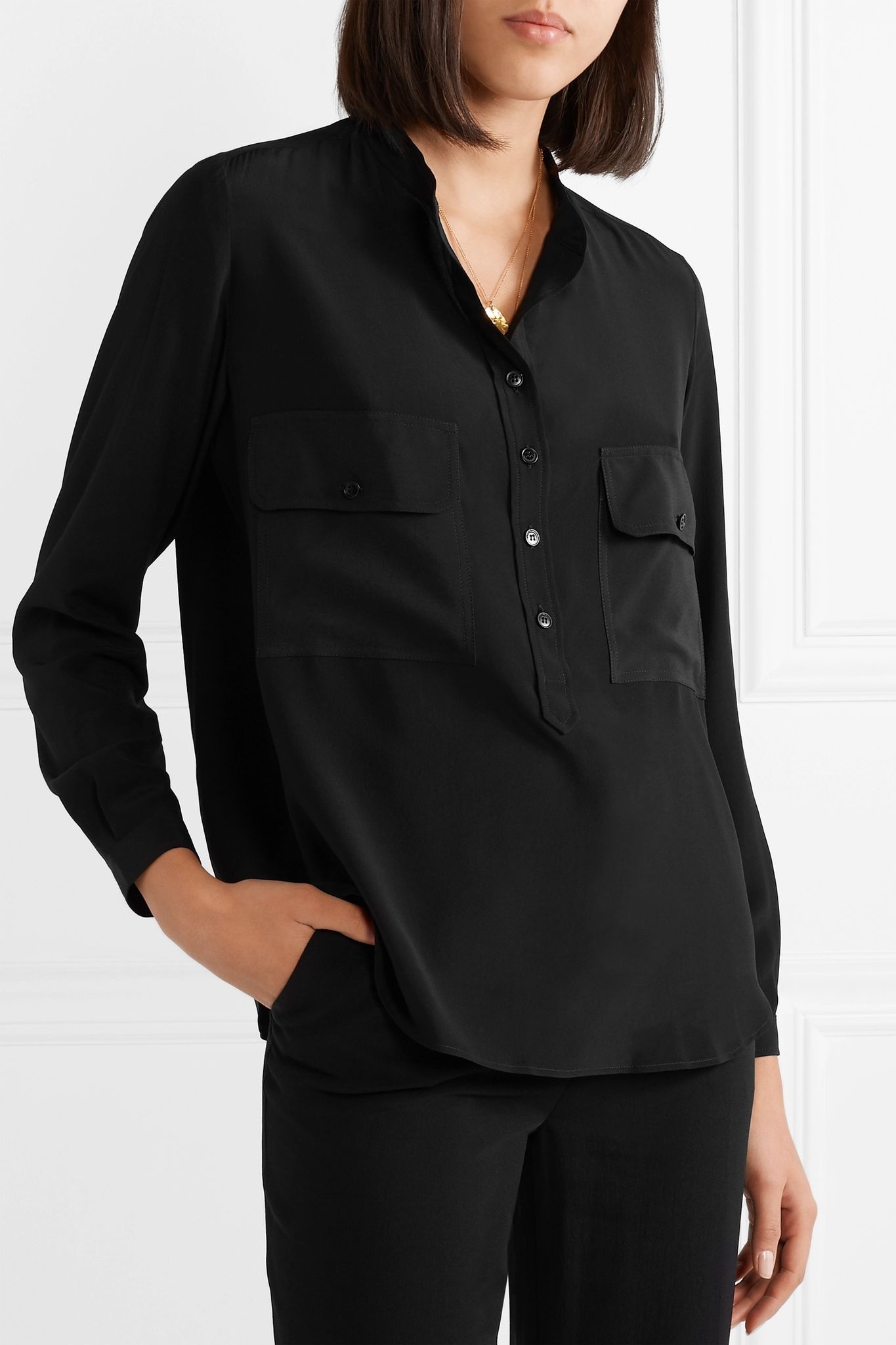 Estelle silk crepe de chine shirt - 3