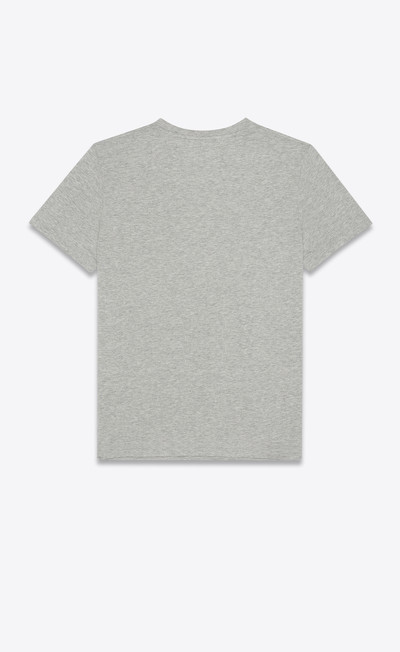 SAINT LAURENT "archive dates" t-shirt in heathered jersey outlook