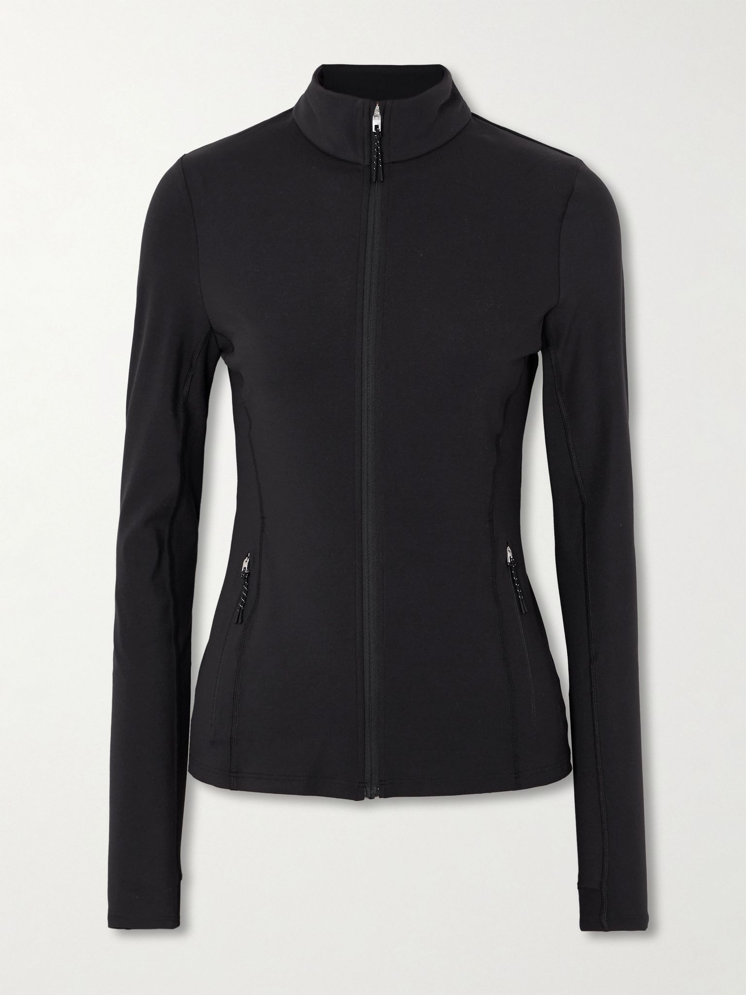 Gloria cutout stretch-jersey jacket Black - 1