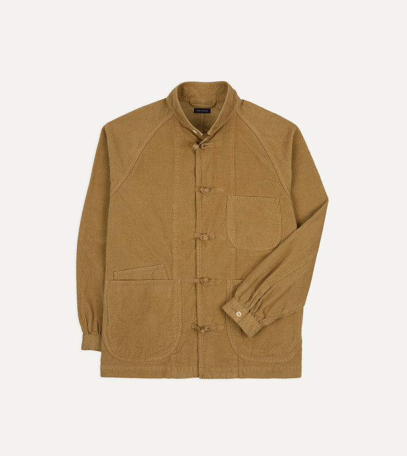 Sand Cotton Corduroy Artist Chore Jacket 1