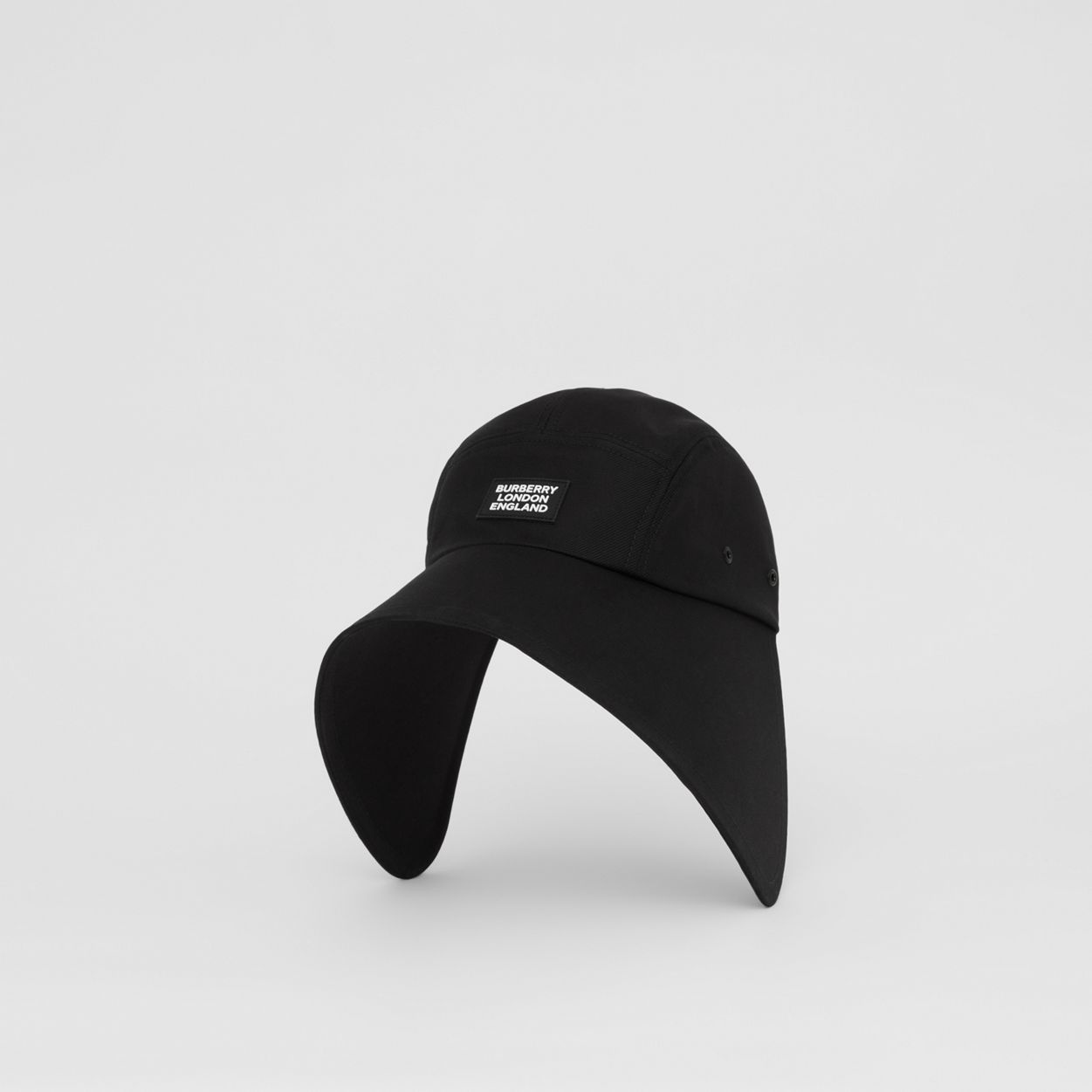 Logo Appliqué Cotton Twill Bonnet Cap - 7