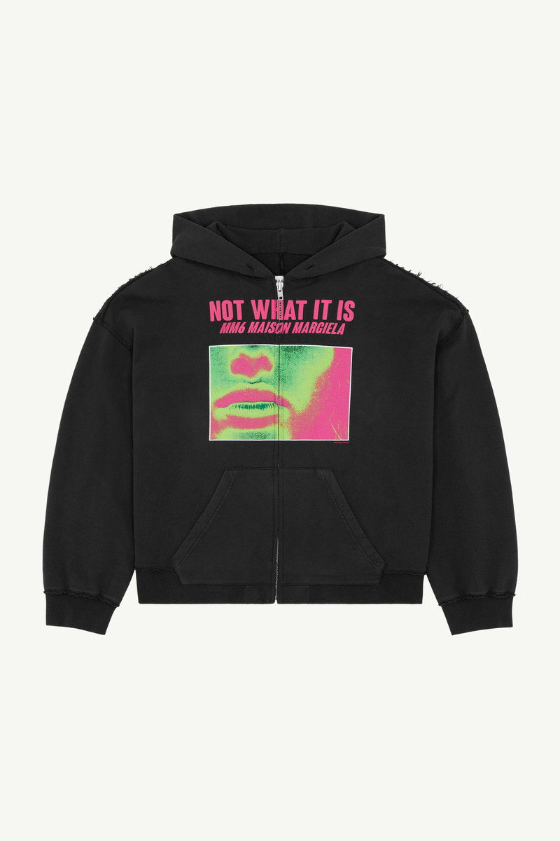 Hooded print sweatshirt 1