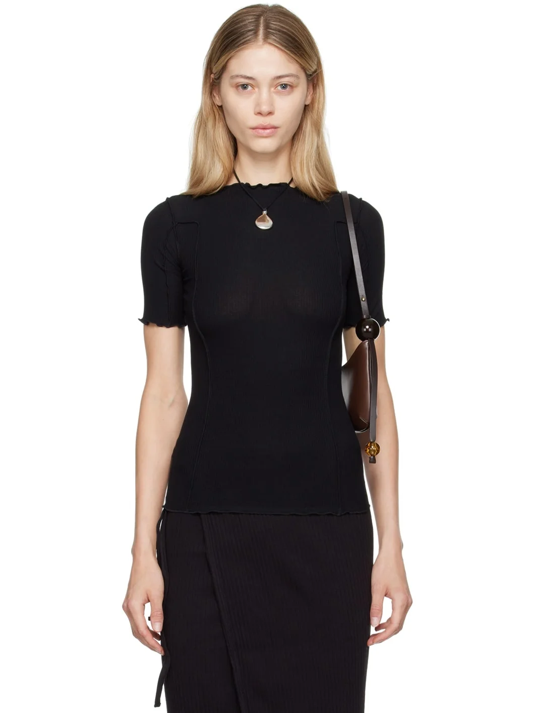 Black Omato 3/4 T-Shirt - 1