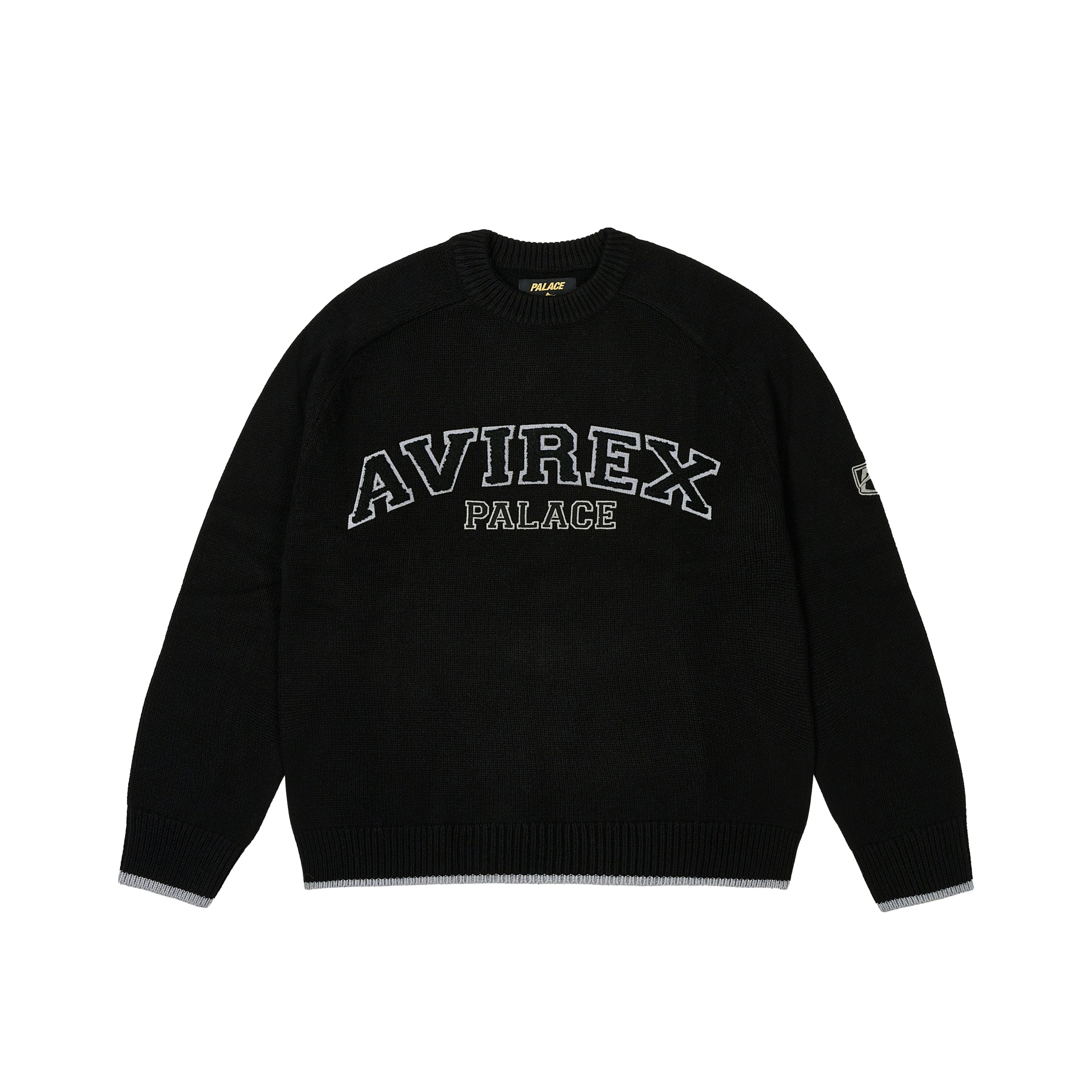 PALACE AVIREX KNIT BLACK - 1