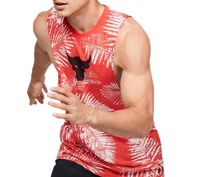 Under Armour Project Rock Aloha Camo Tank Top 'Red' 1351590-608 - 3
