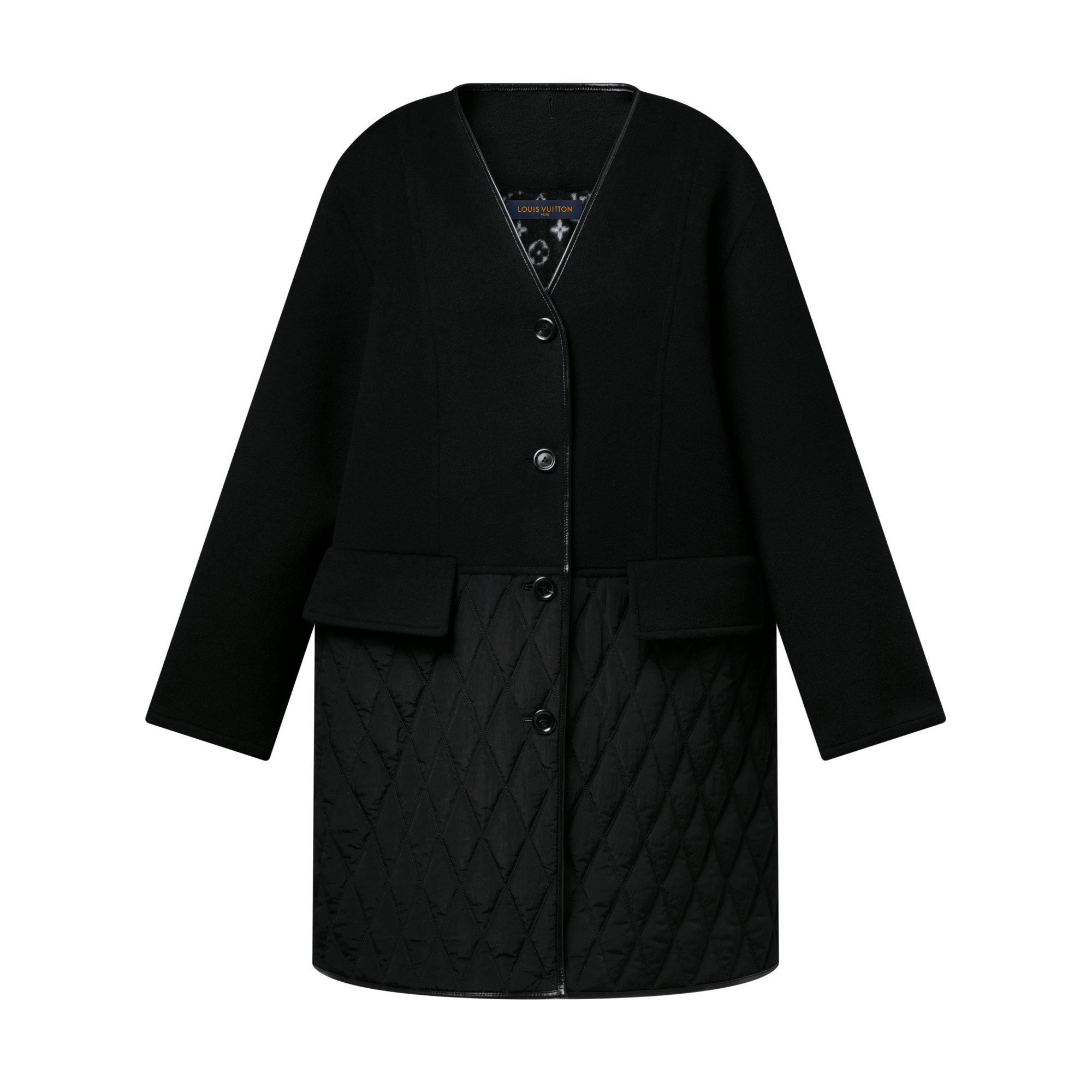 Quilt Accent Coat - 3