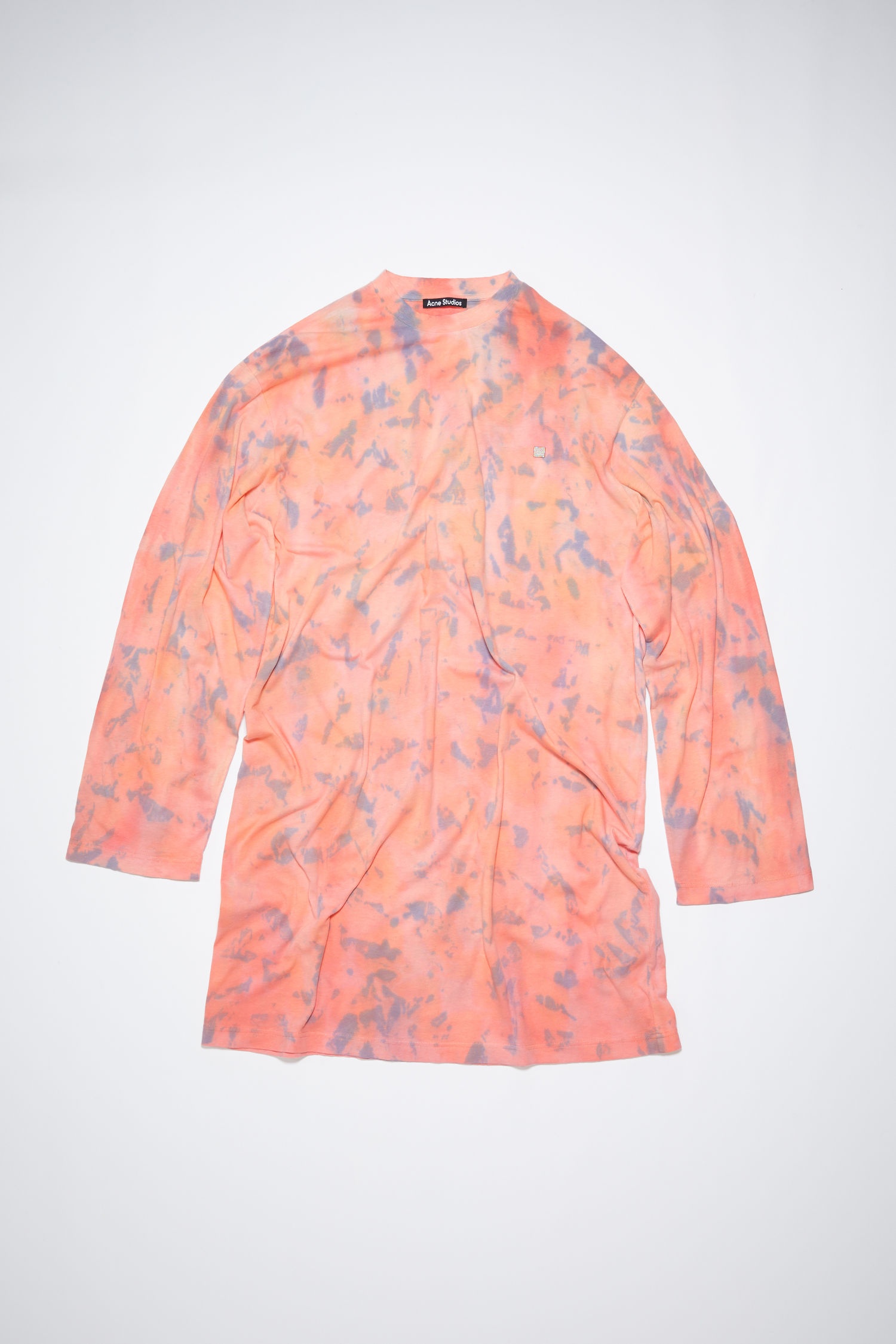 Jersey shirt dress - Peach orange - 5