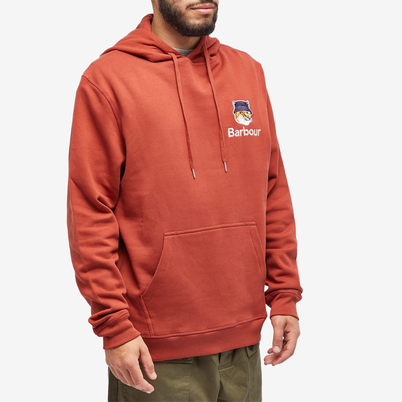 Barbour Barbour x Maison Kitsuné Hoodie outlook