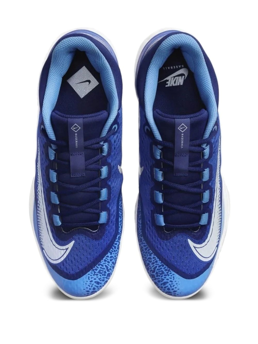 Alpha Huarache Elite 4 Low "Hyper Royal/White" cleats - 4