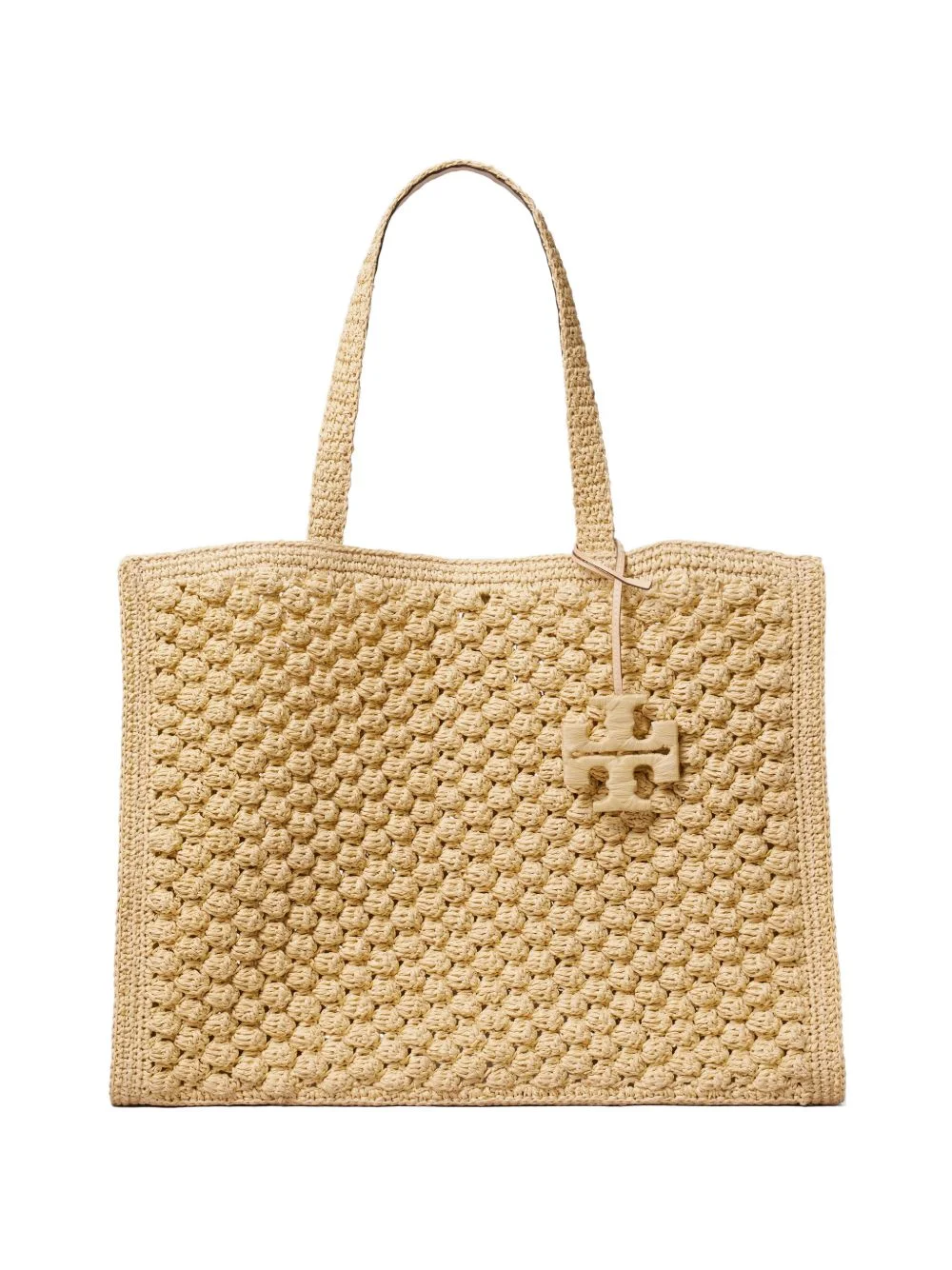 large Ella hand-crocheted popcorn tote bag - 1