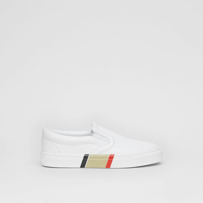 Burberry Bio-based Sole Leather Slip-on Sneakers outlook