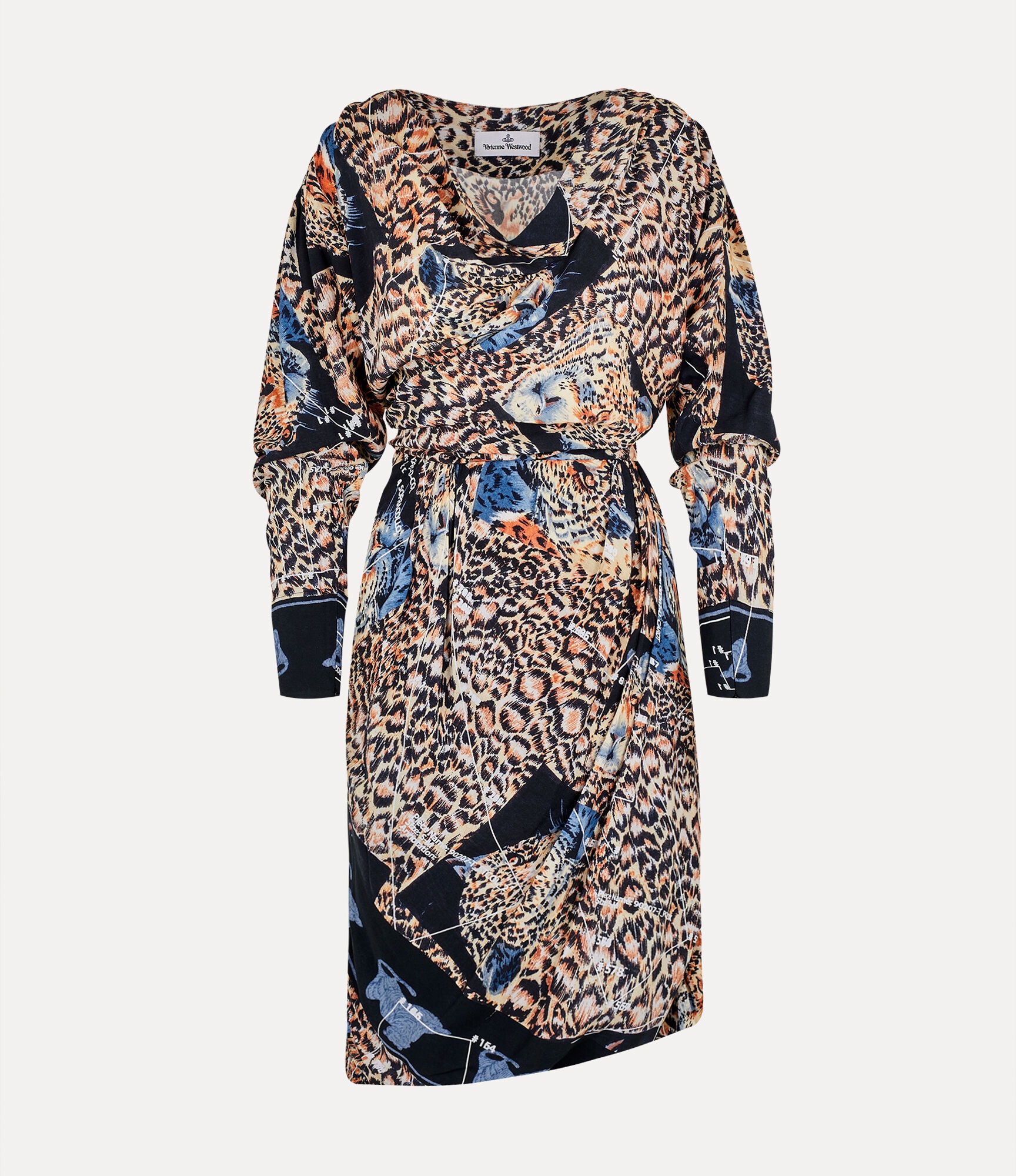 【関税&送料込】Vivienne Westwood Embroidered Wool Drunken B Vivienne Westwood DRUNKEN HEBO DRESS | REVERSIBLE