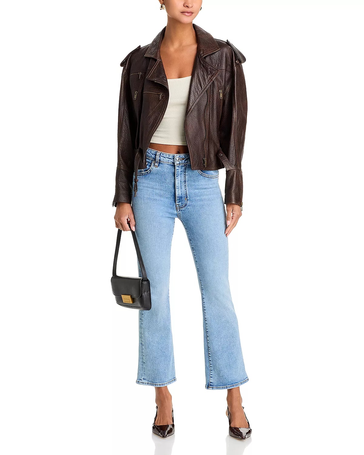 The Reboot High Rise Ankle Bootcut Jeans in Lark - 2