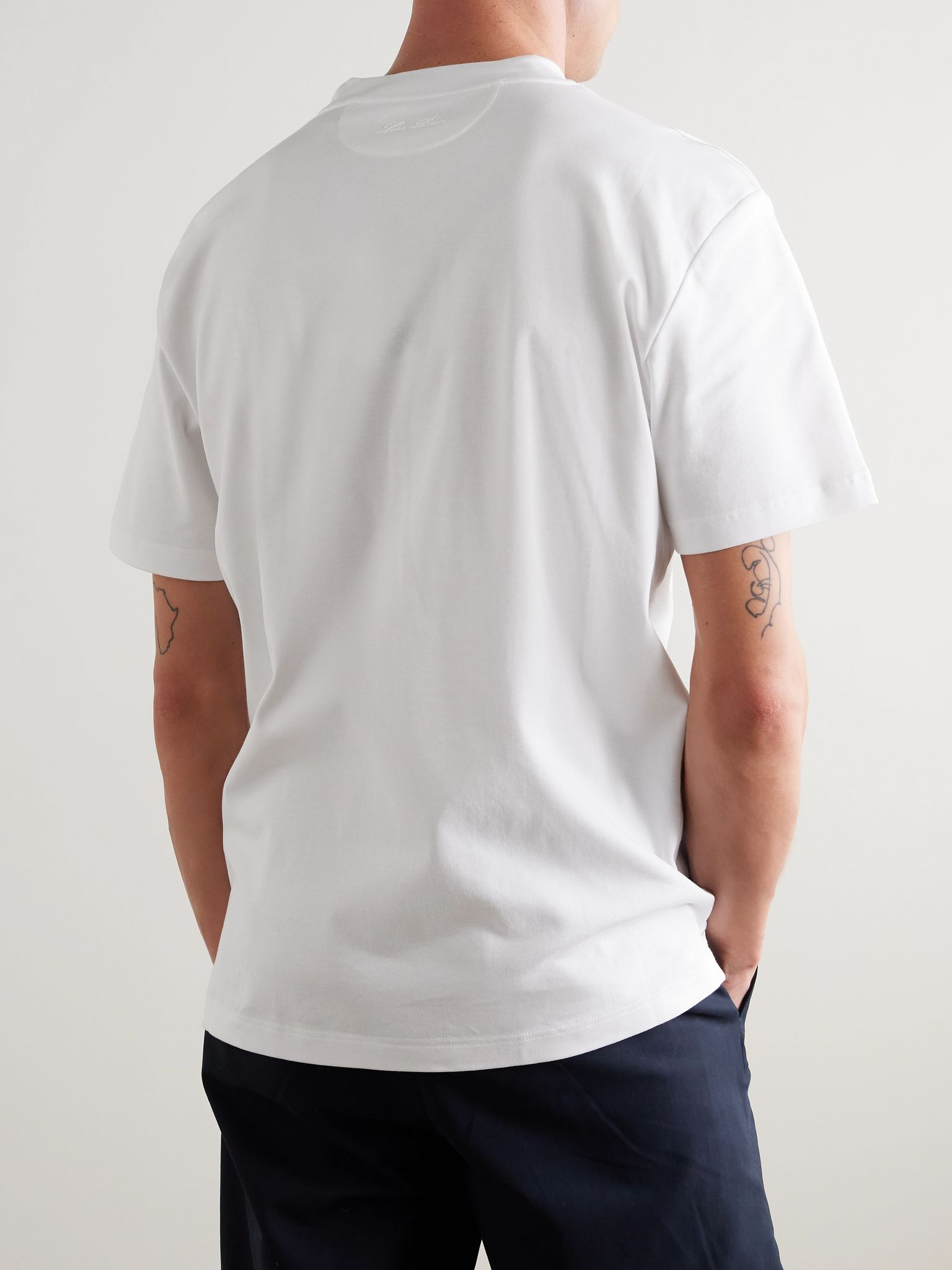 Cotton-Jersey T-Shirt White - 4