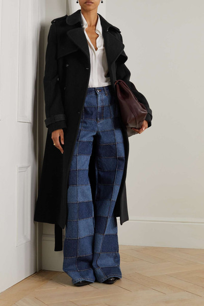Chloé Belted double-breasted wool-blend trench coat outlook