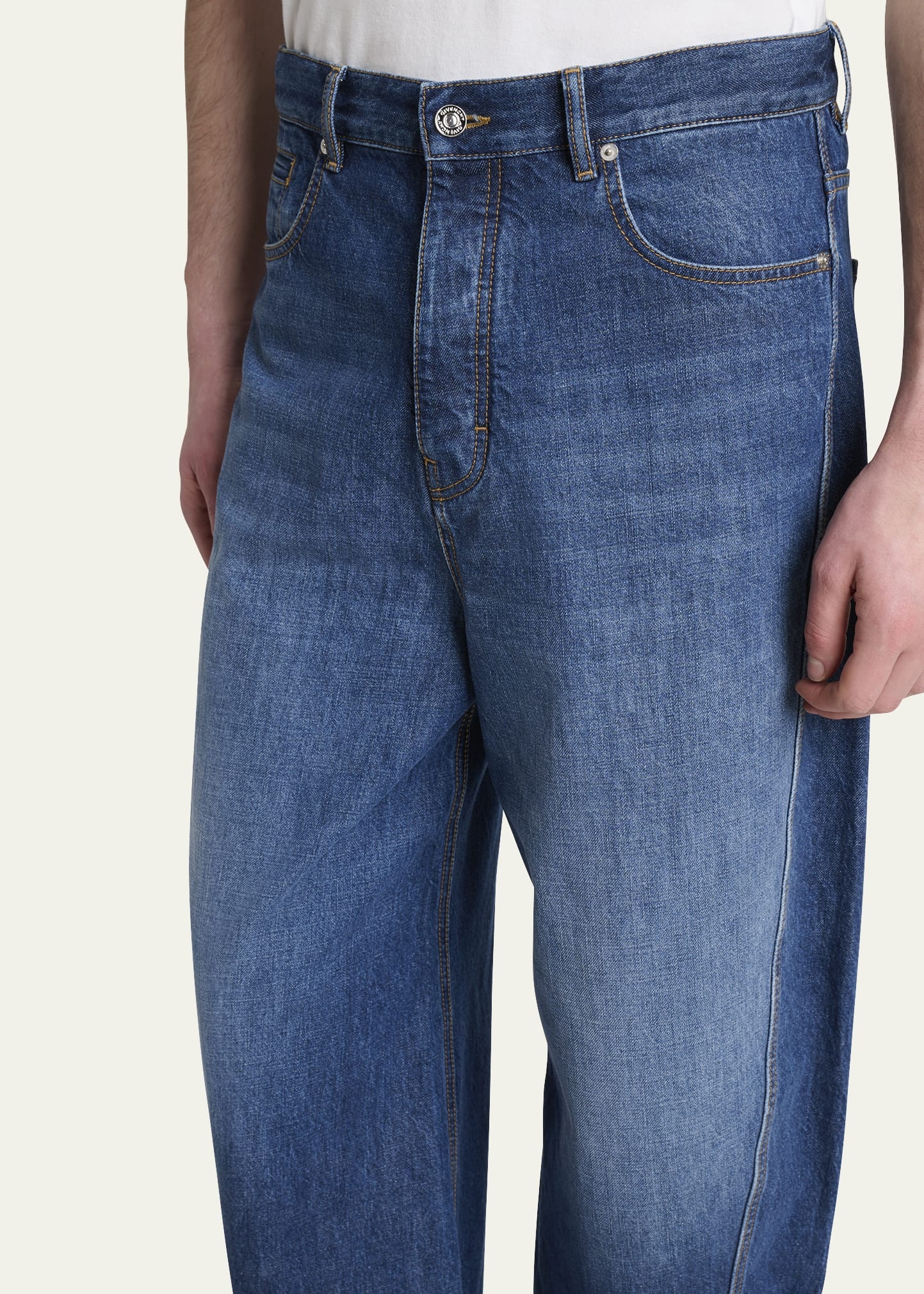 Men's Twisted-Seam Denim Jeans - 5