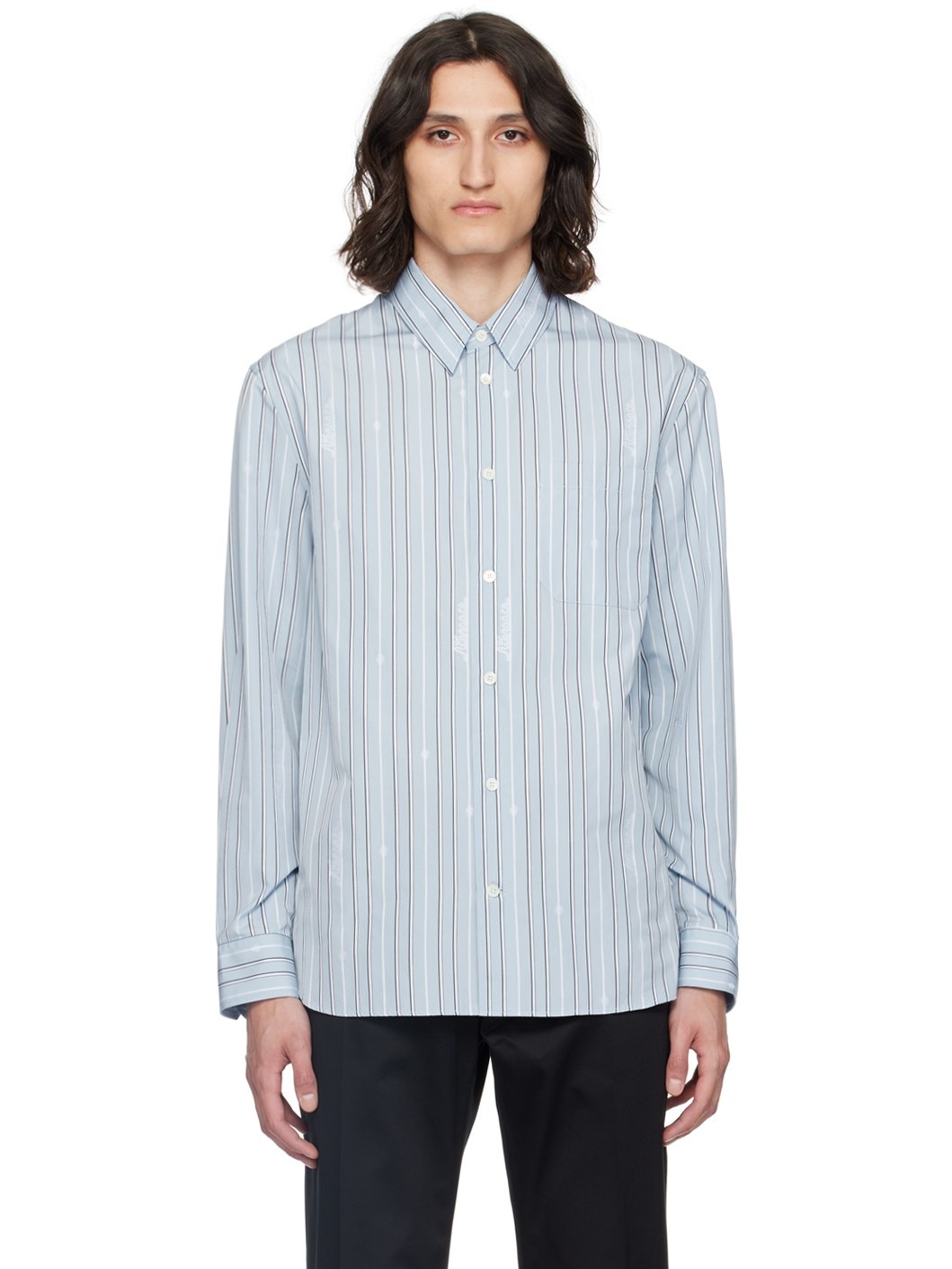 Blue Nautical Stripe Shirt - 1