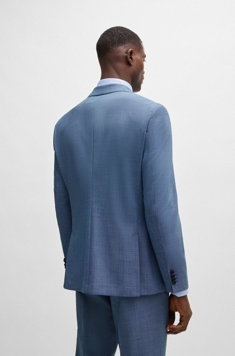 BOSS SLIM-FIT SUIT IN MICRO-PATTERNED PERFORMANCE-STRETCH CLOTH outlook
