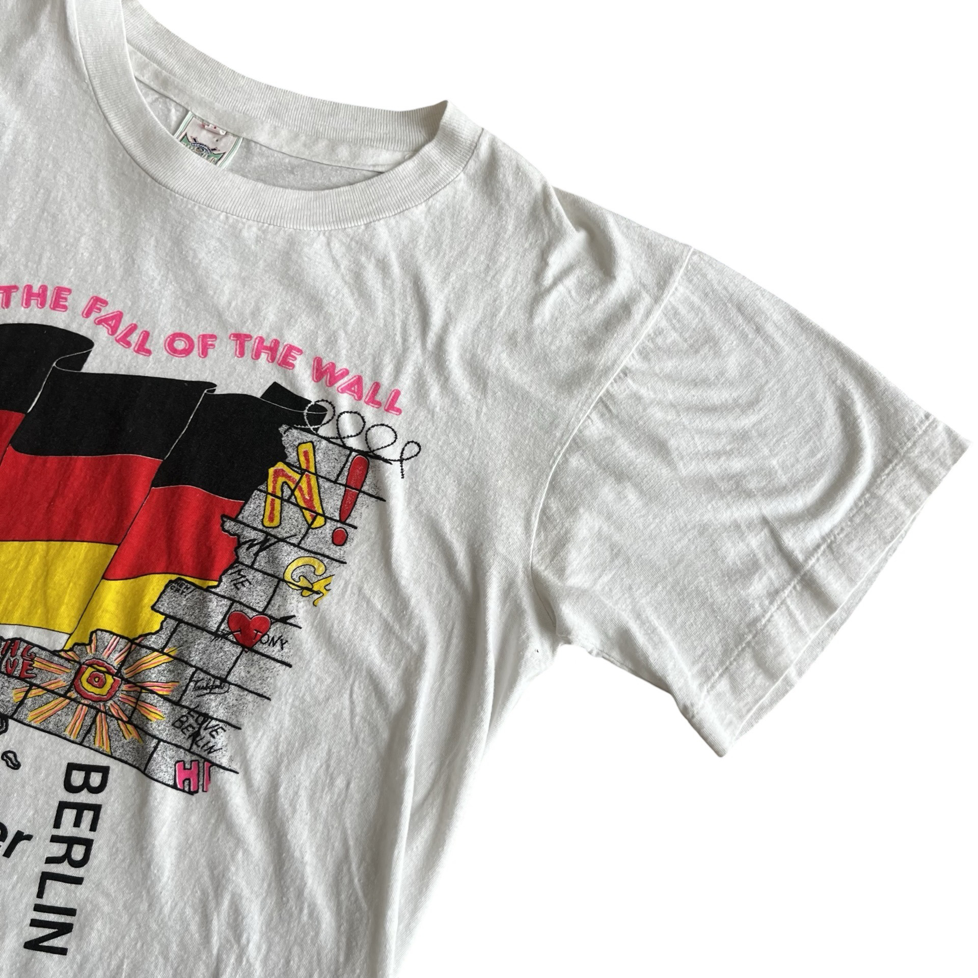 Final Blow - Vintage Fall Of The Wall Berlin Wall 1989 T-Shirt SZ L - 4
