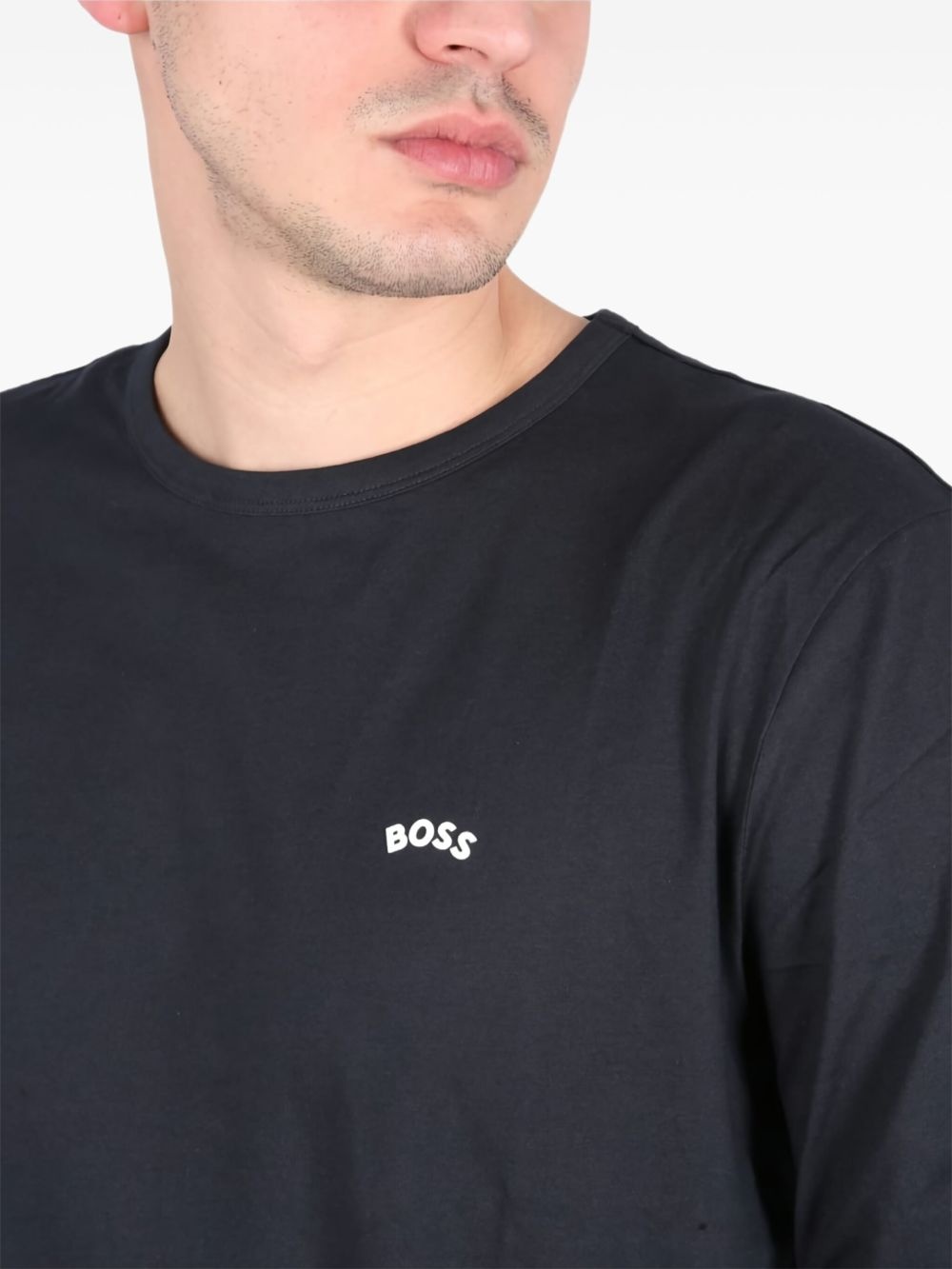 logo-detail long-sleeve T-shirt - 4
