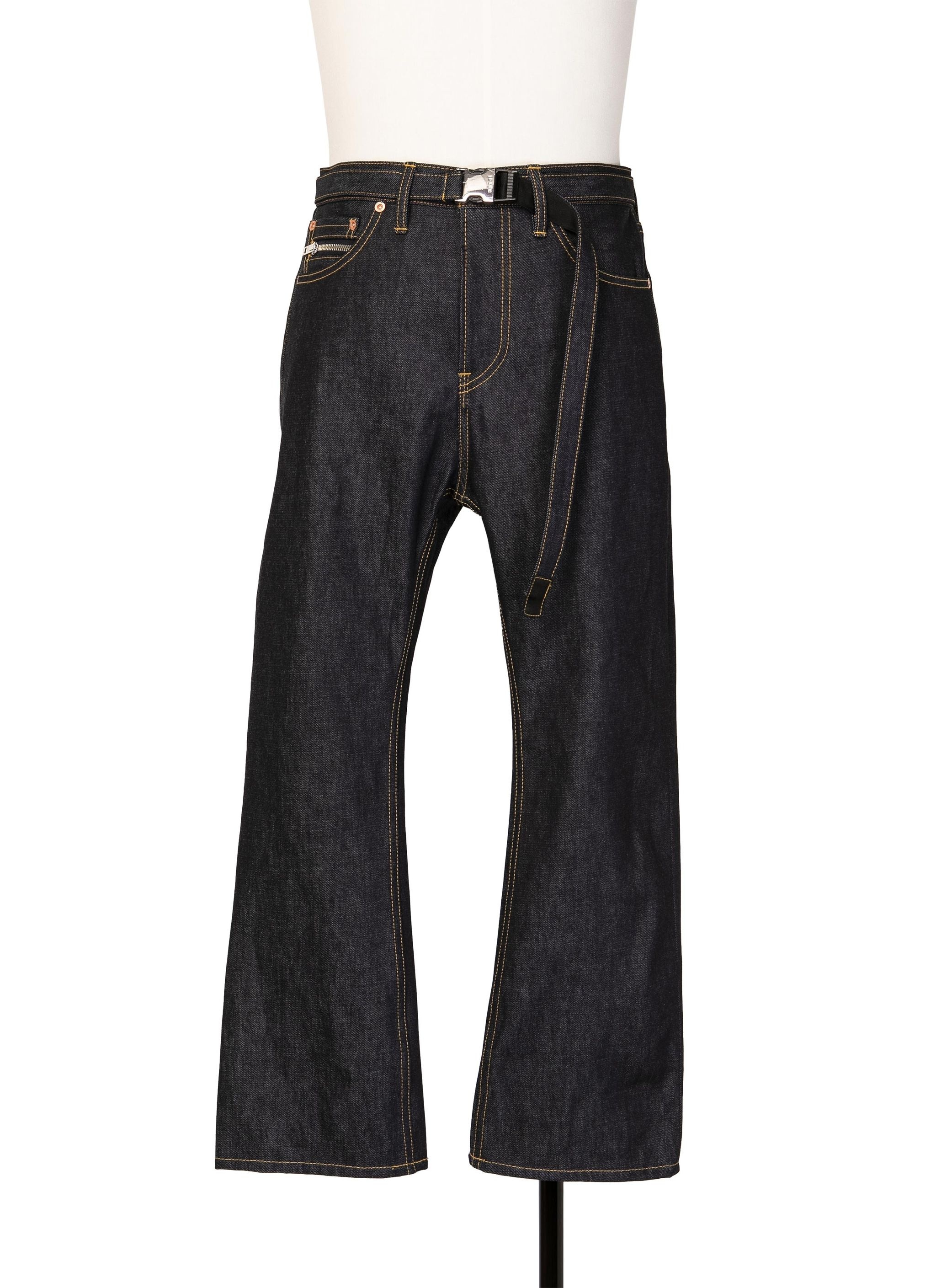 Boot Cut Denim Pants - 1