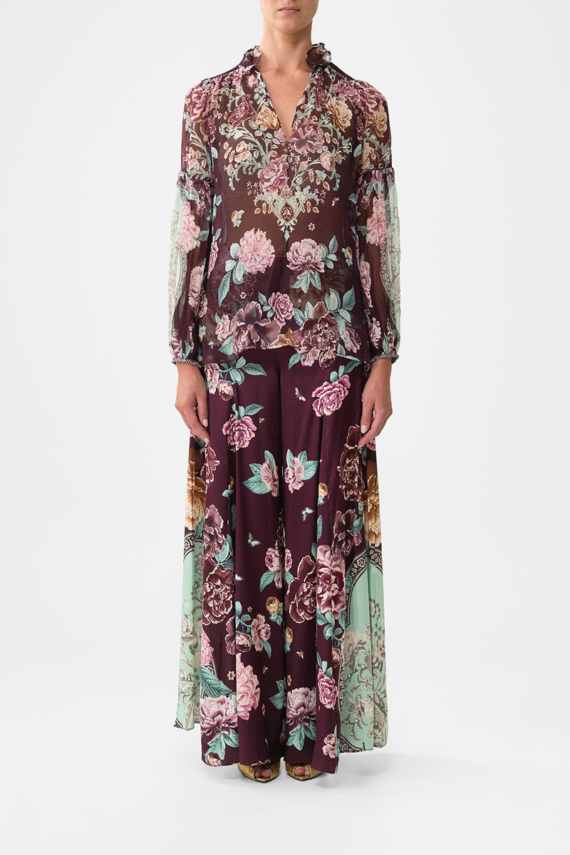 CAMILLA FRILL COLLARED BLOUSE outlook