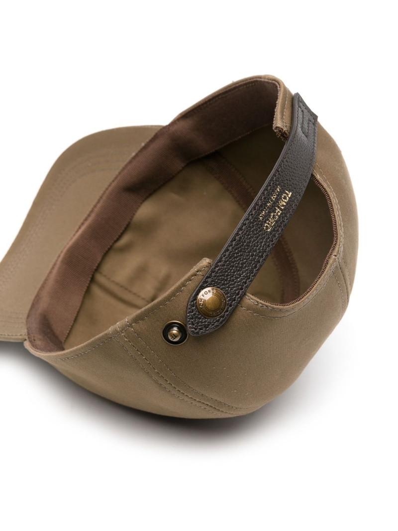 TOM FORD logo-embroidered cotton cap outlook