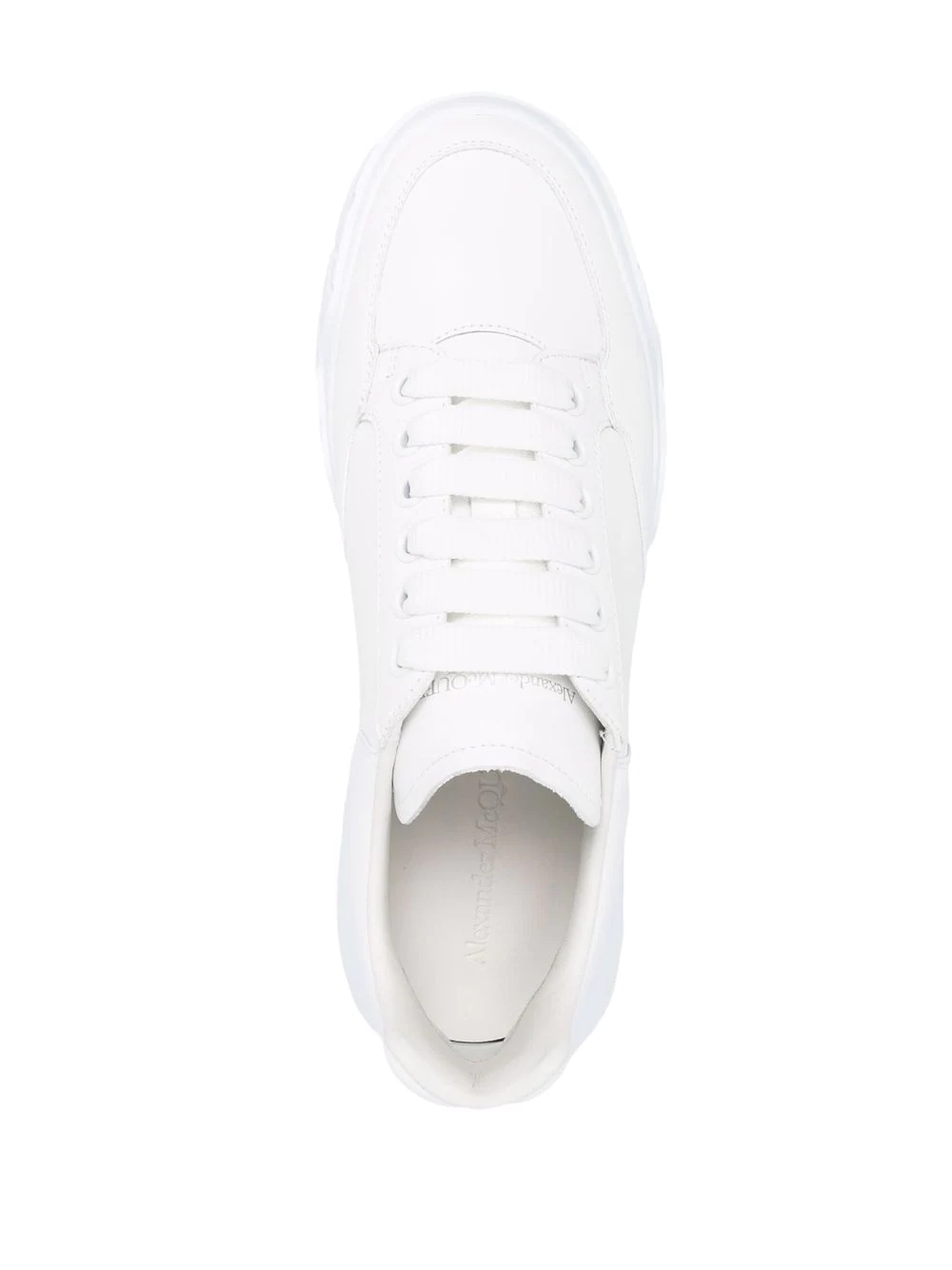 lace-up court sneakers - 4