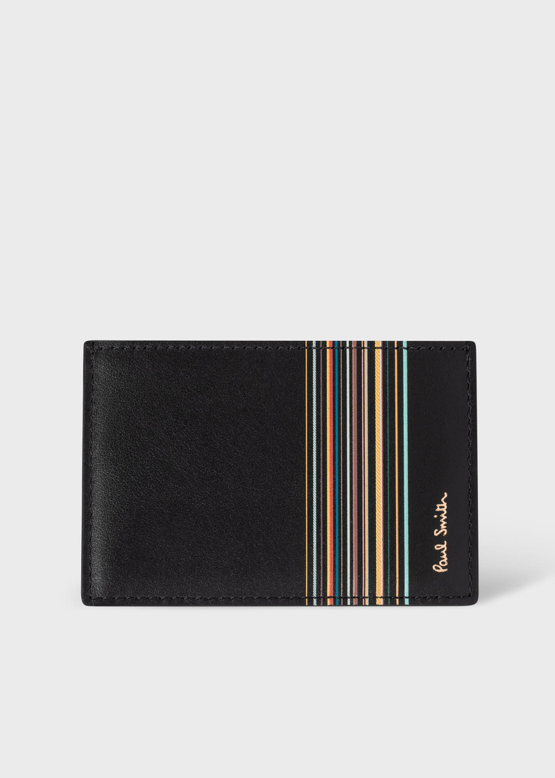 'Signature Stripe Block' Credit Card Holder 1