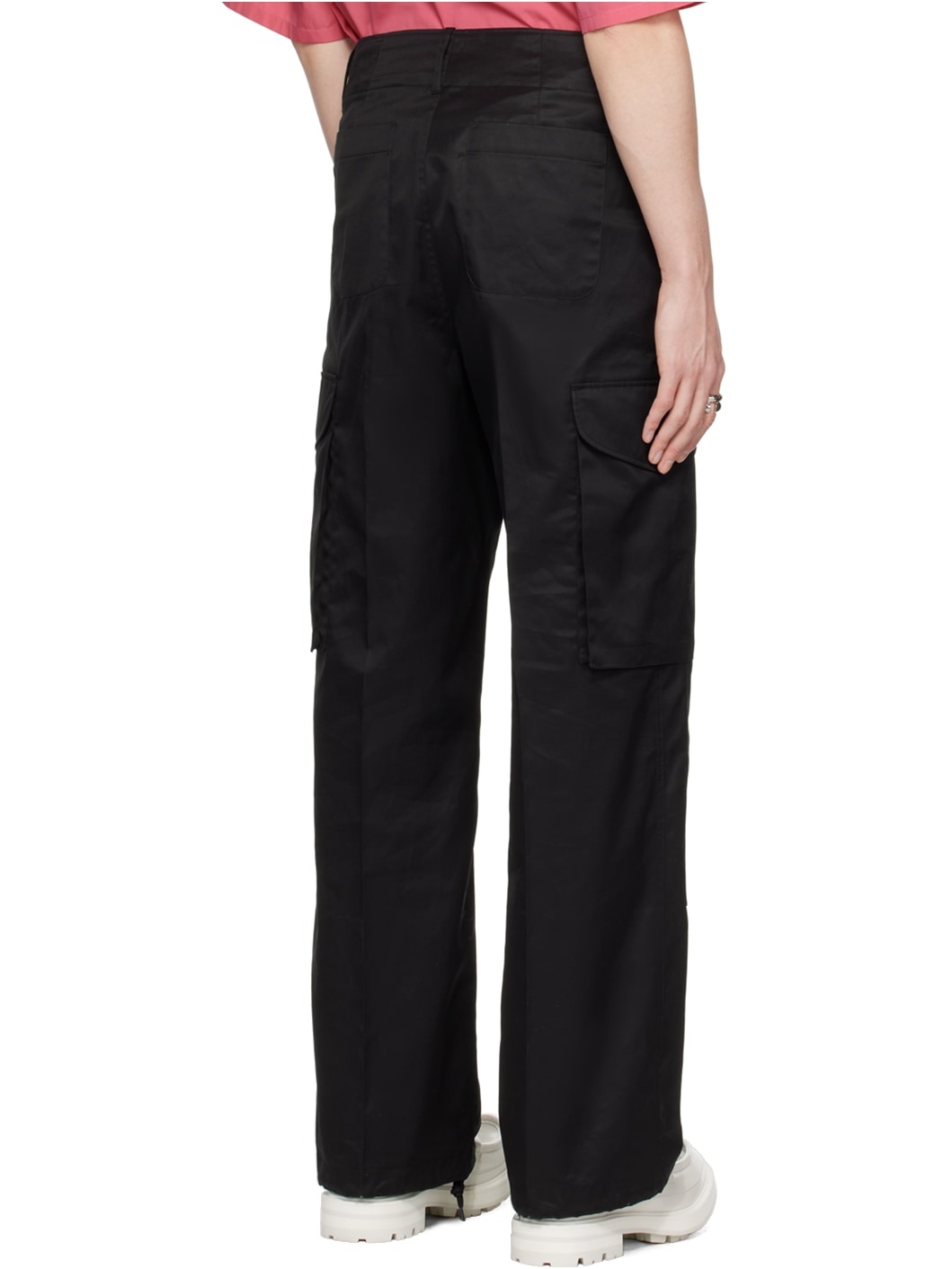 Black Military Cargo Pants - 3