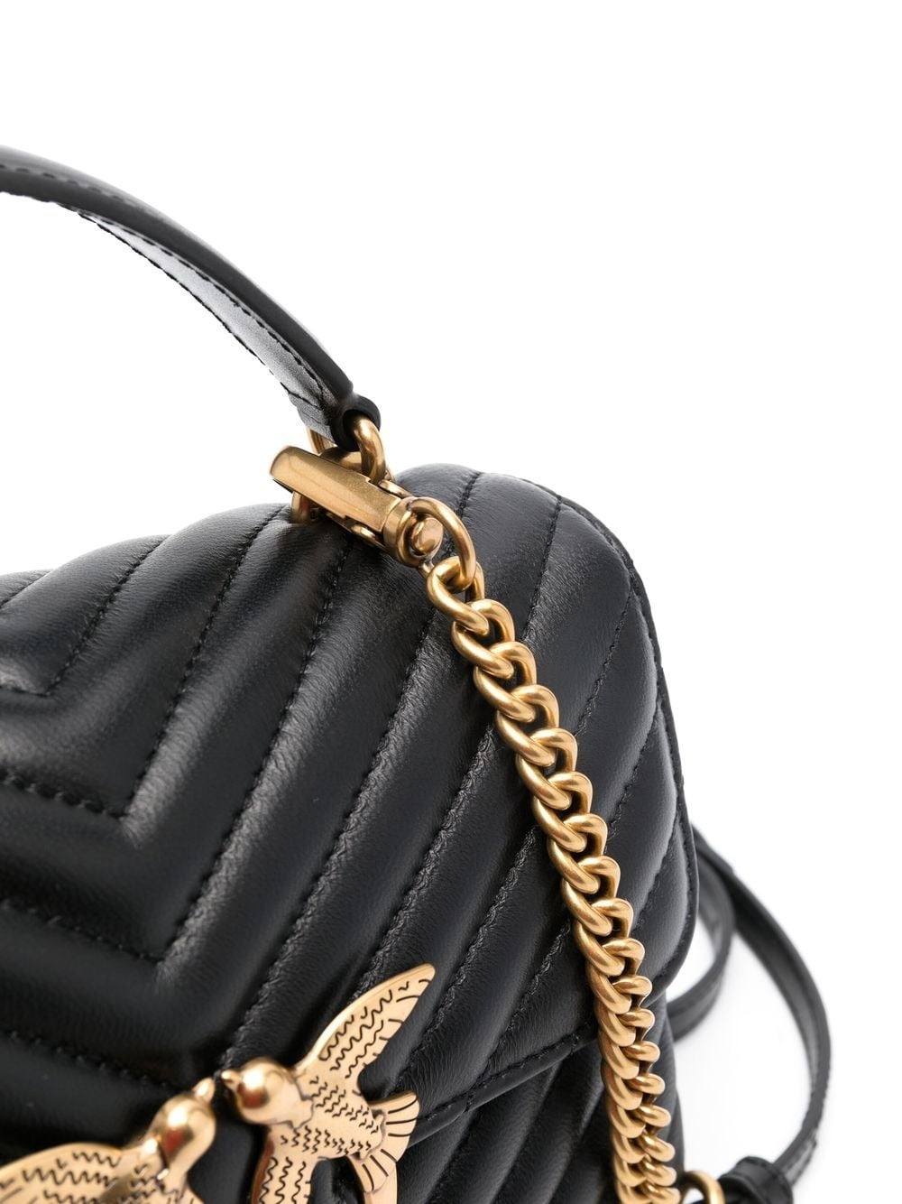Love quilted top-handle bag - 4