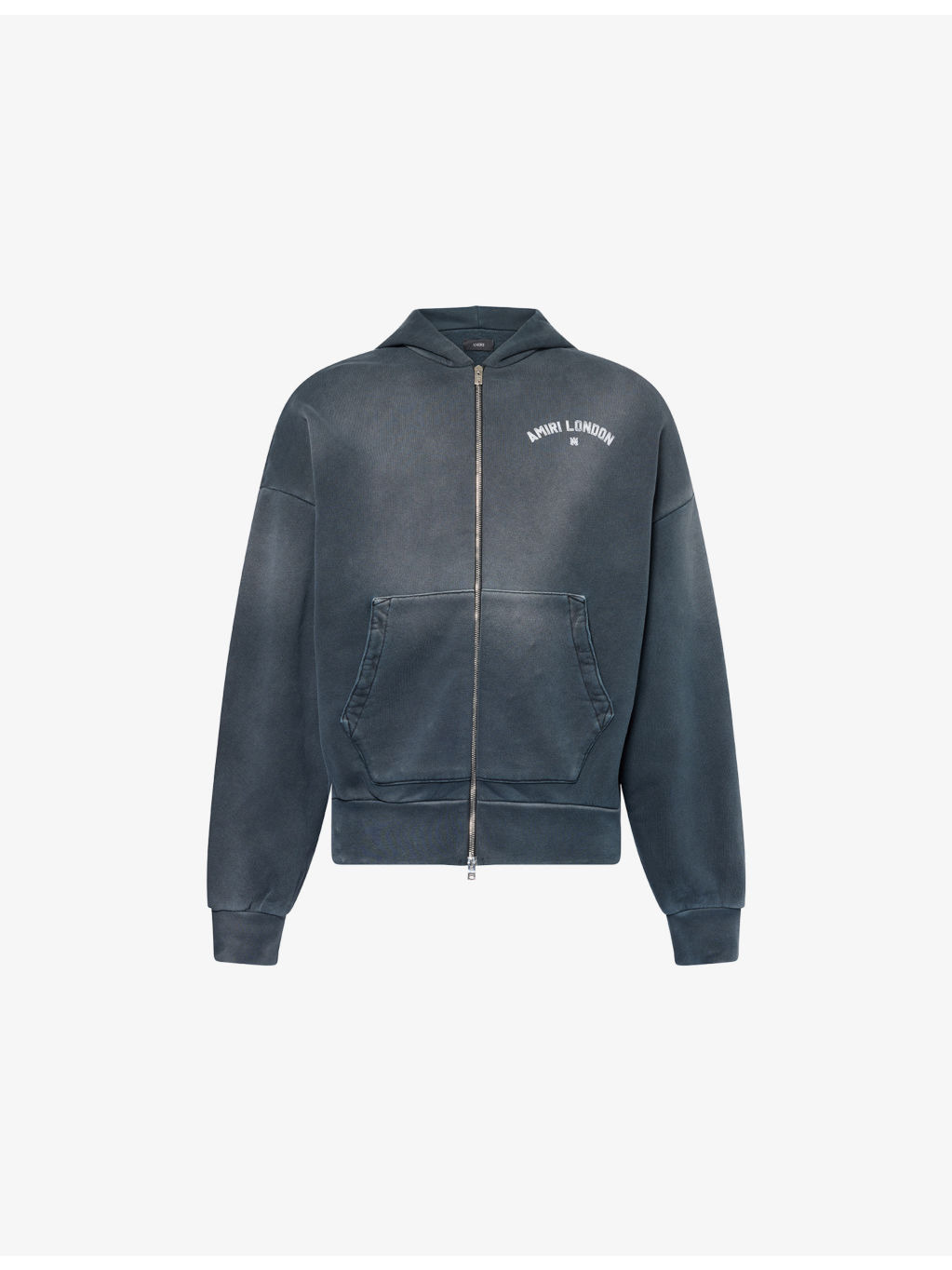 London Text-Print Cotton-Jersey Hoody - 1