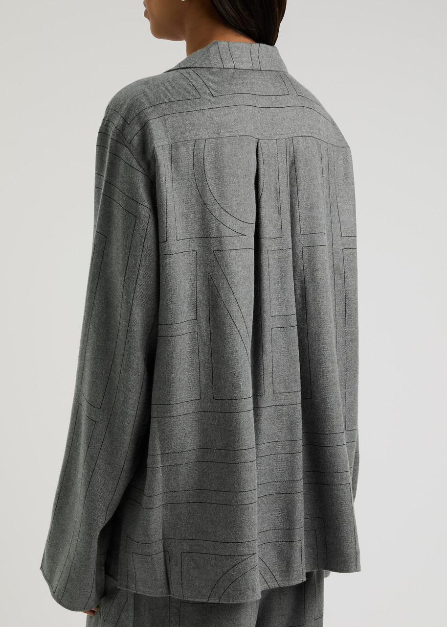 Toteme Logo-monogrammed Flannel Shirt - 3