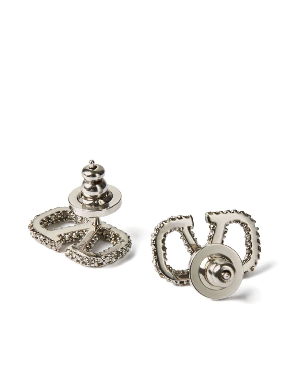 VLogo Signature crystal-embellished earrings - 3