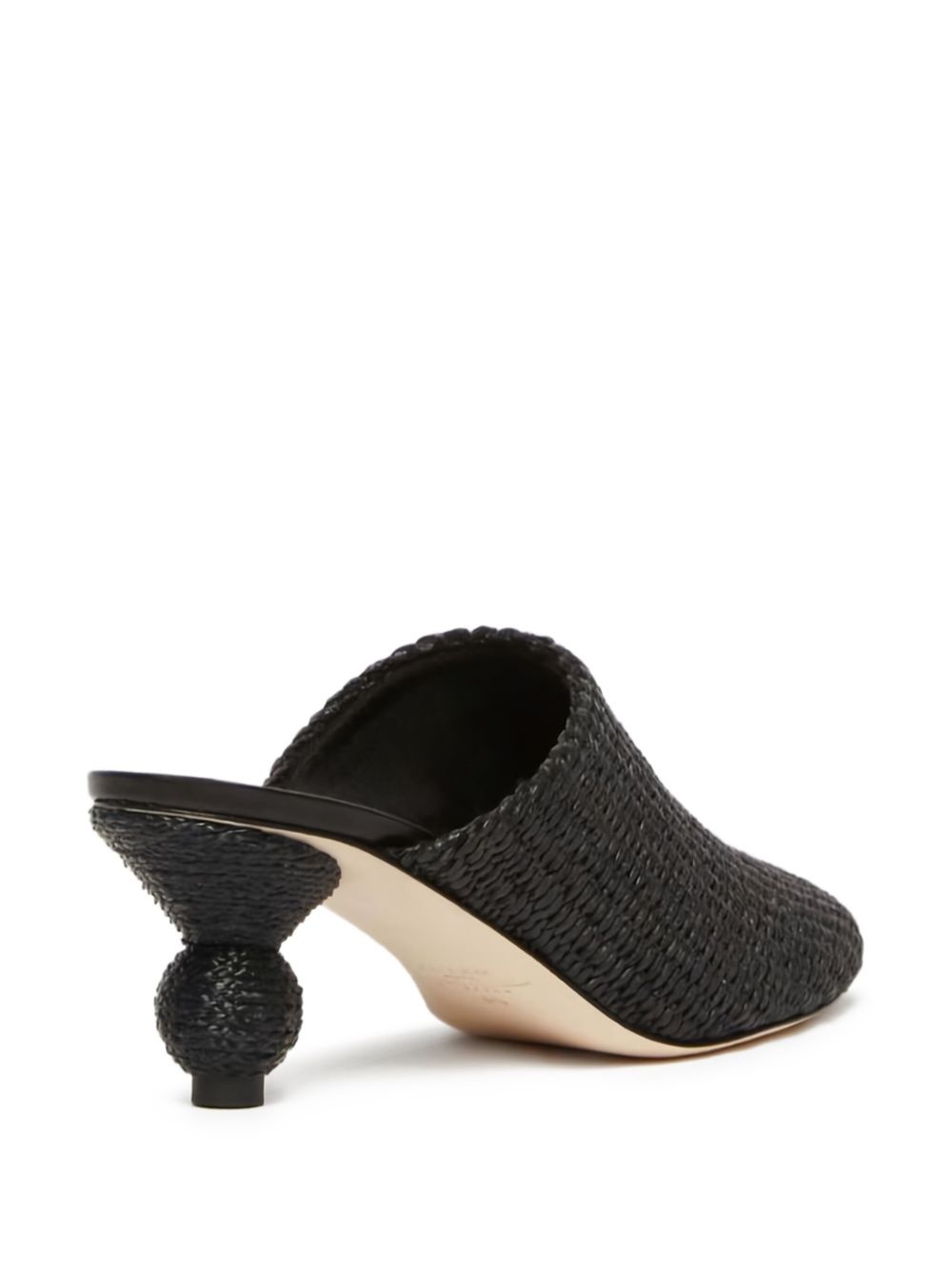 55mm woven slide mules - 3