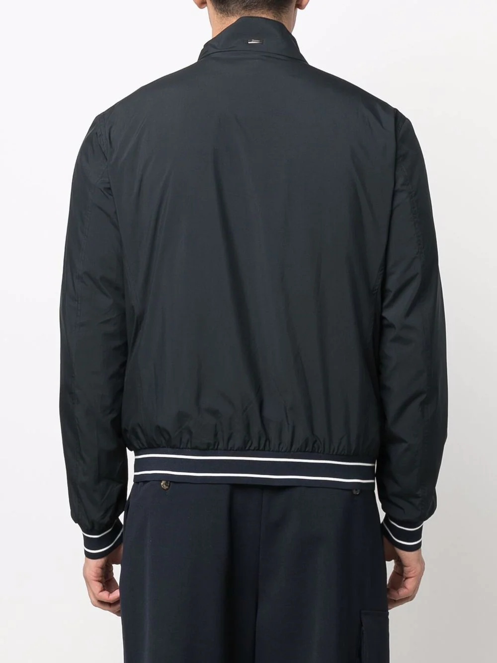 stripe-detail bomber jacket - 4