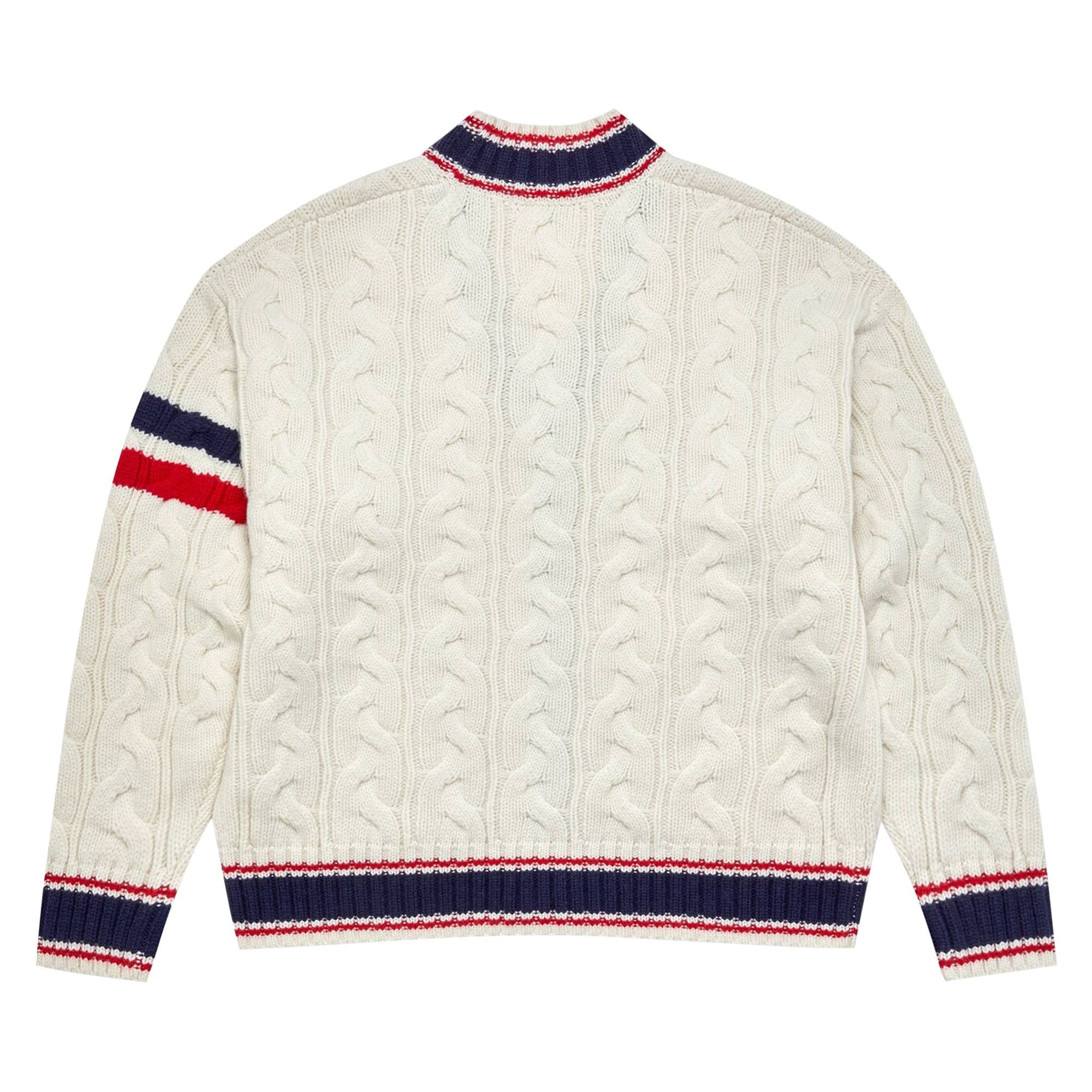 BAPE College Badges Knit Cardigan 'Ivory' - 2