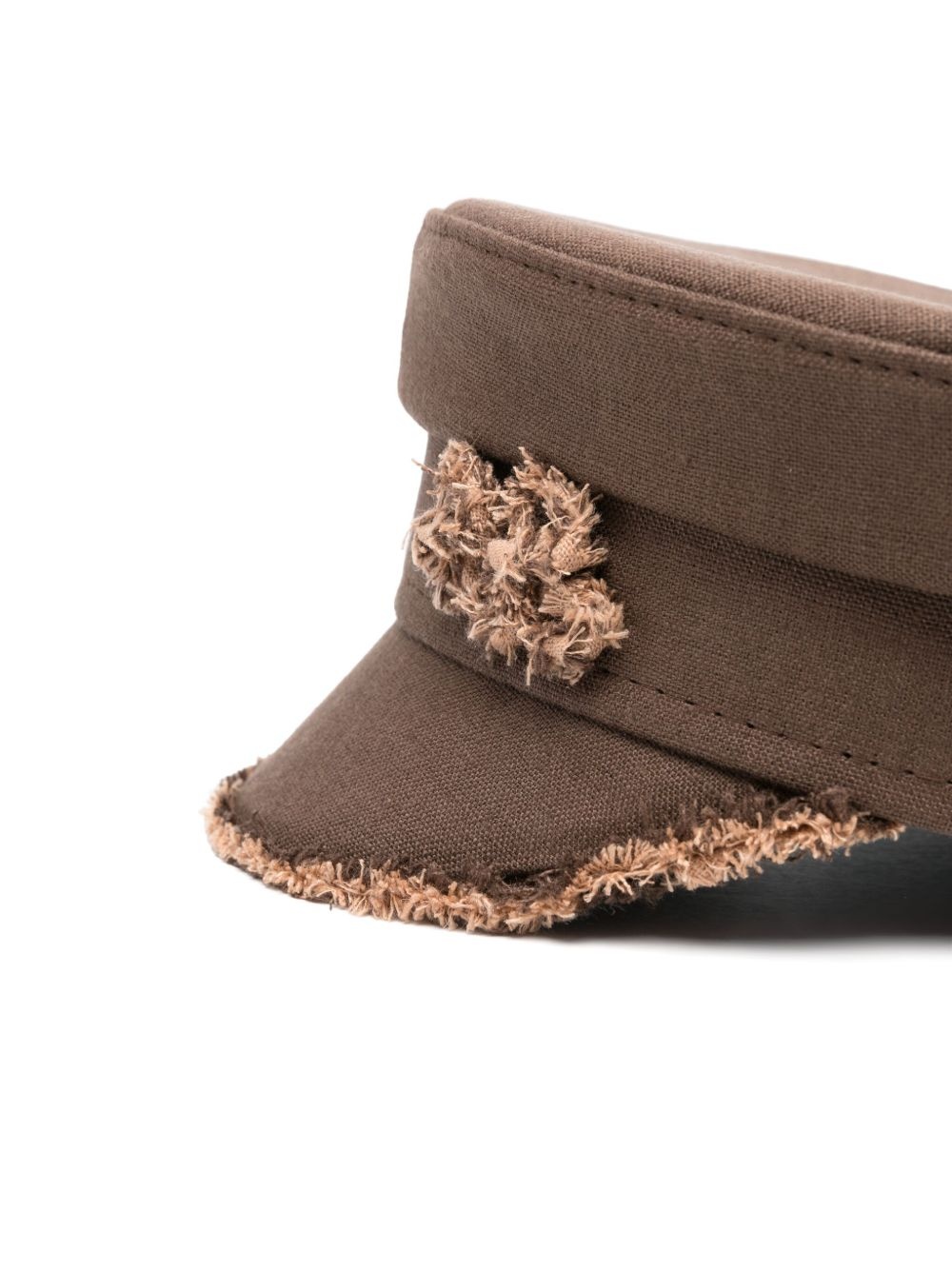 raw-edge baker boy hat - 2
