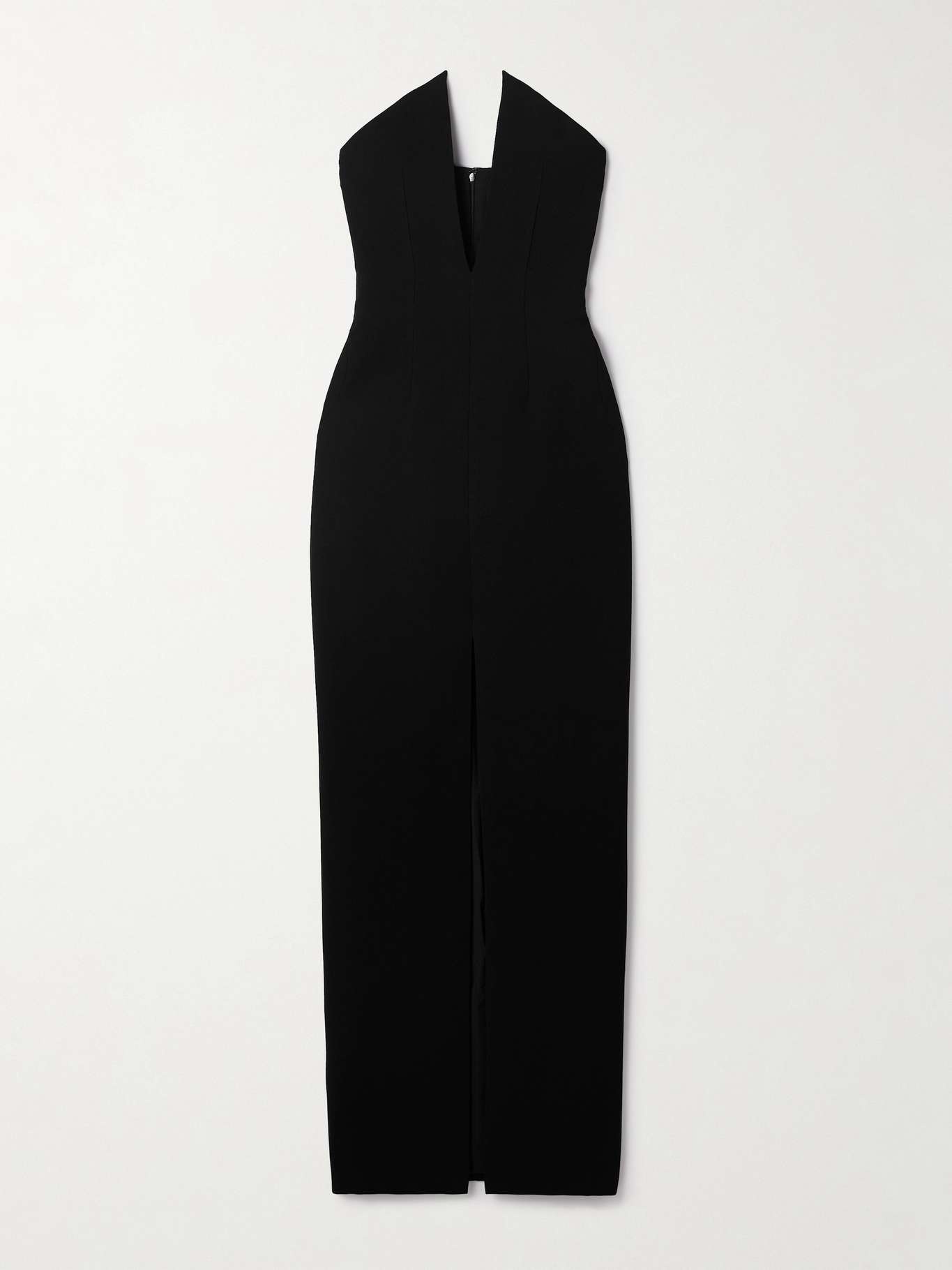 Strapless crepe gown - 1