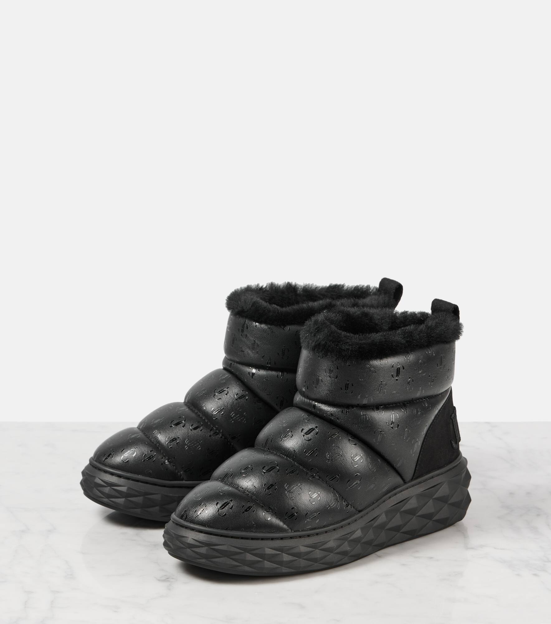 Xan shearling-lined leather snow boots - 4