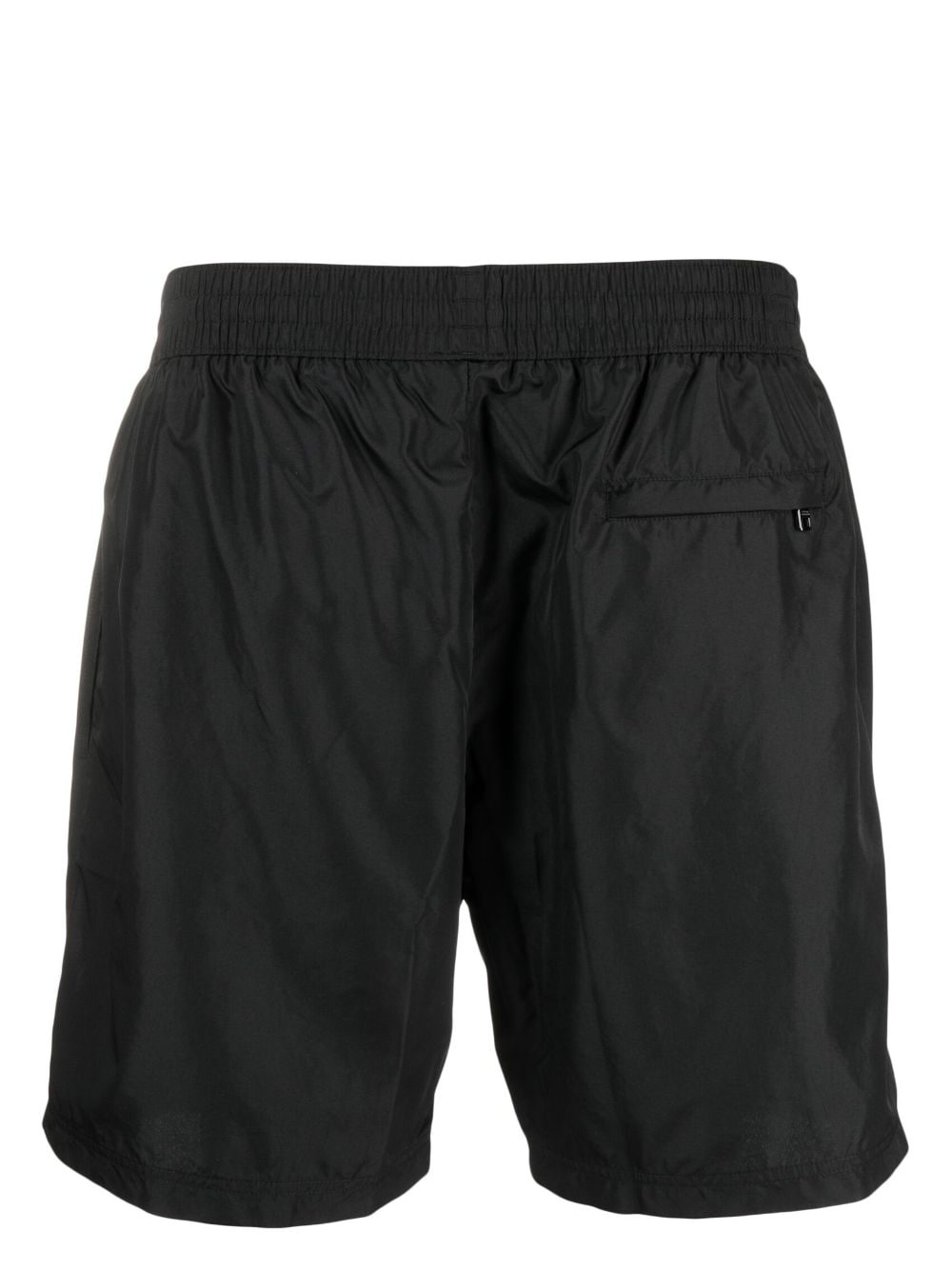 logo-plaque drawstring swim shorts - 2