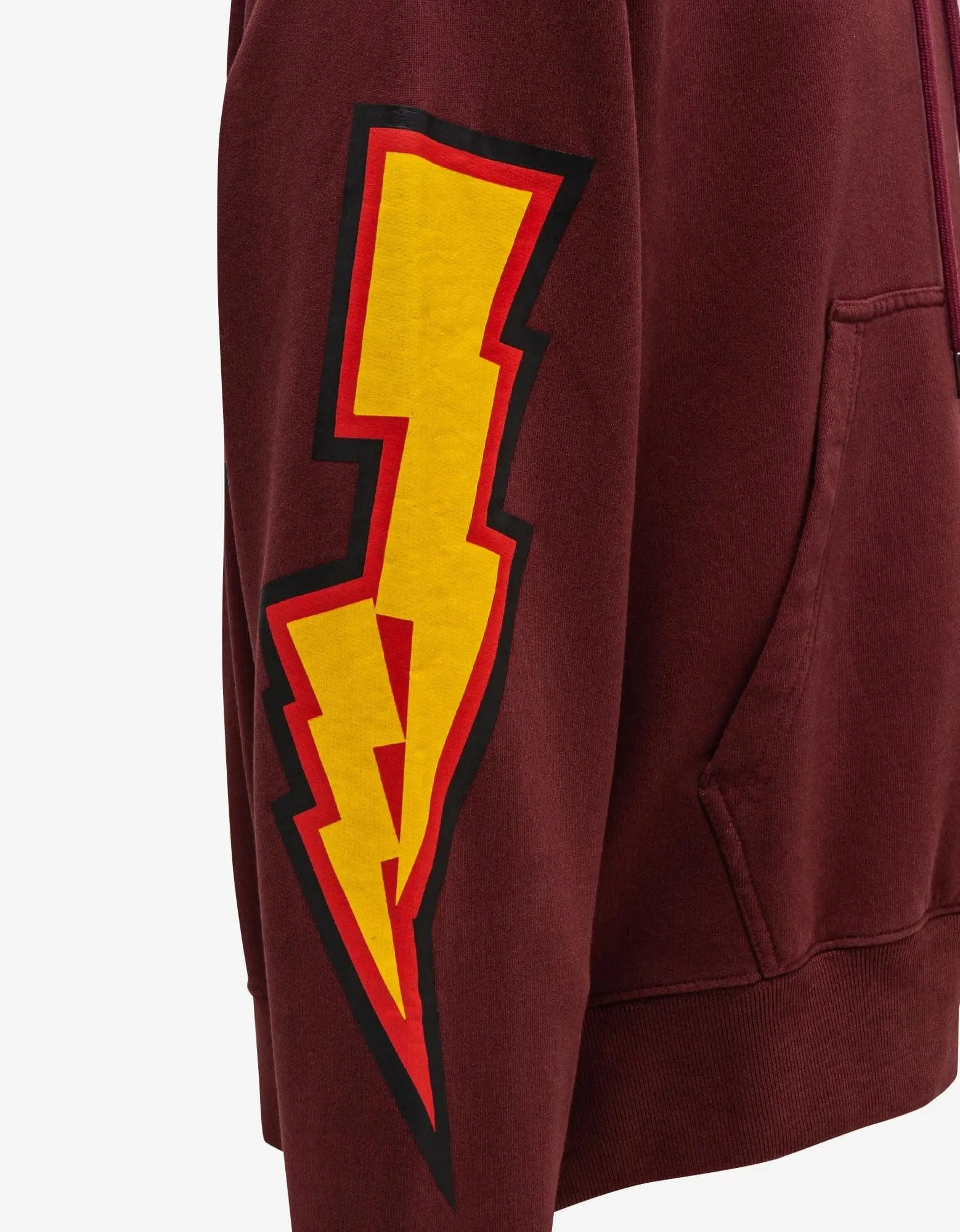 Off-White Burgundy Thunder Stable Skate Hoodie - 3